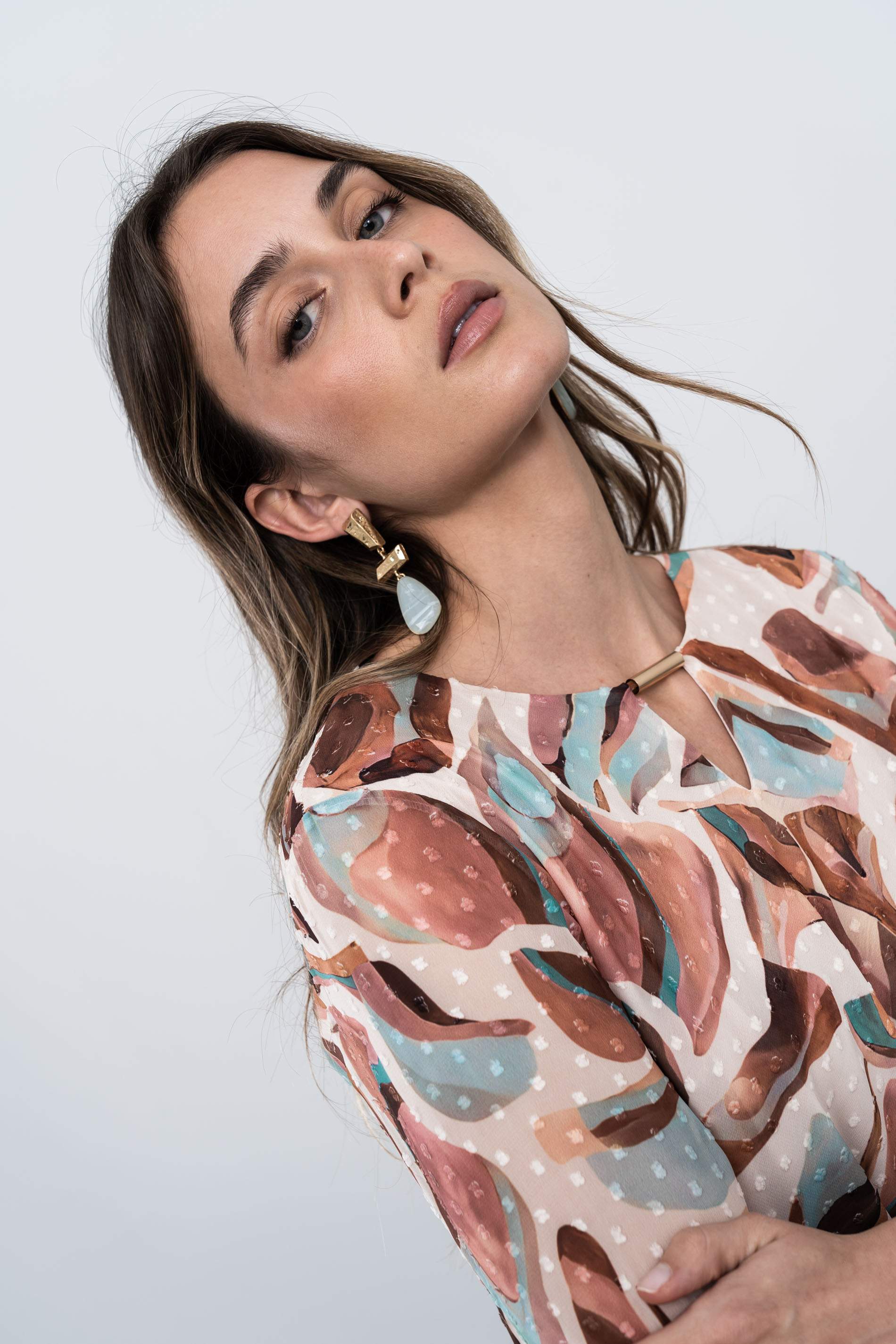 BLUSA PLUMETI ESTAMPADO AGUA - Imagen 2