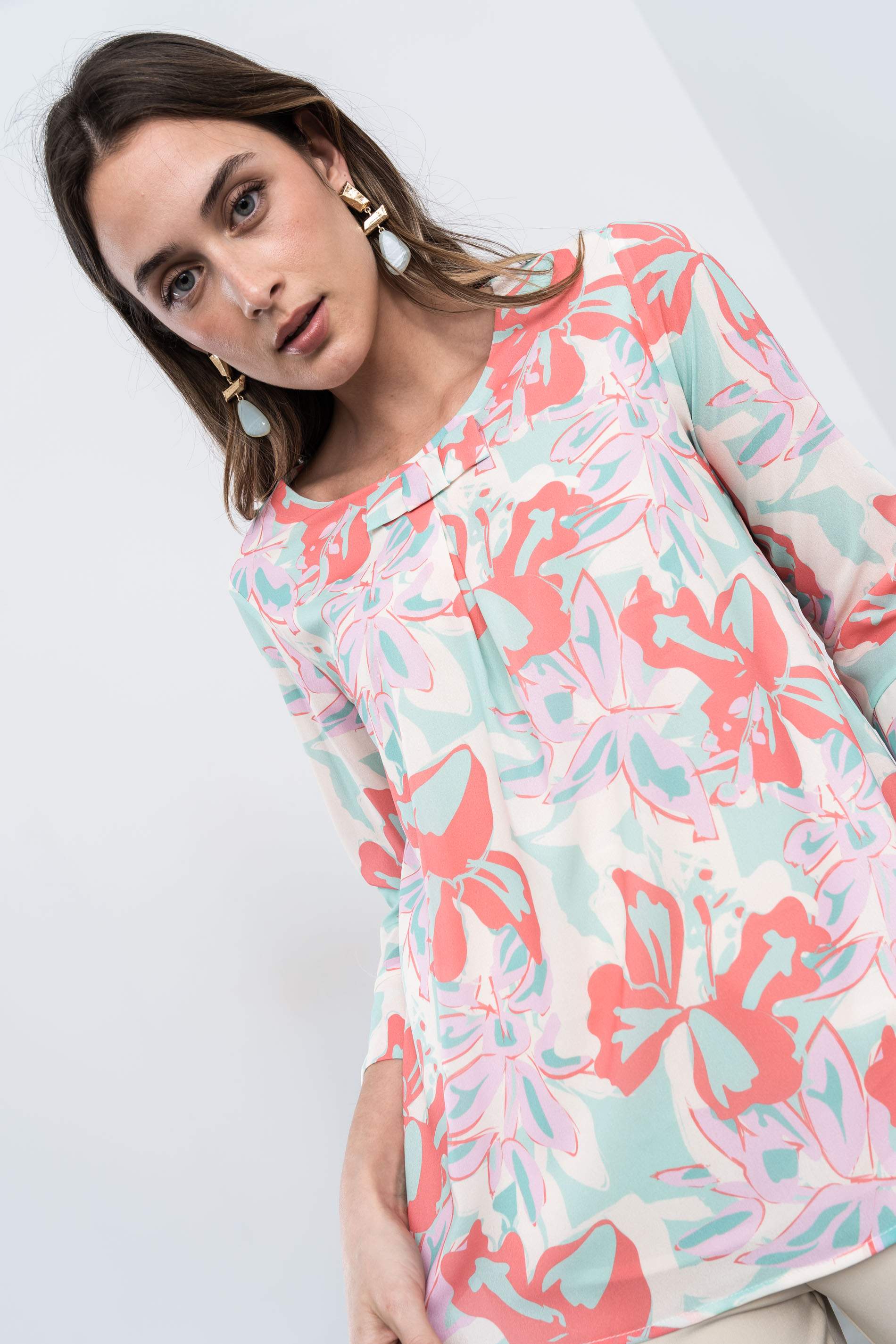 BLUSA FLOR ACUARELA - Imagen 9