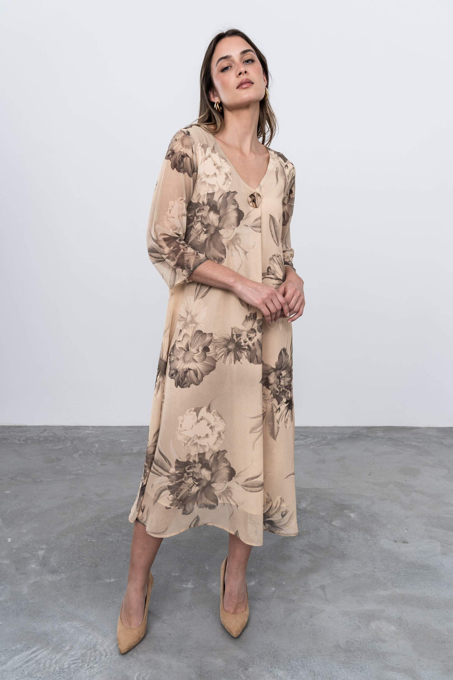 VESTIDO FUELLE FLORAL - Imagen 10