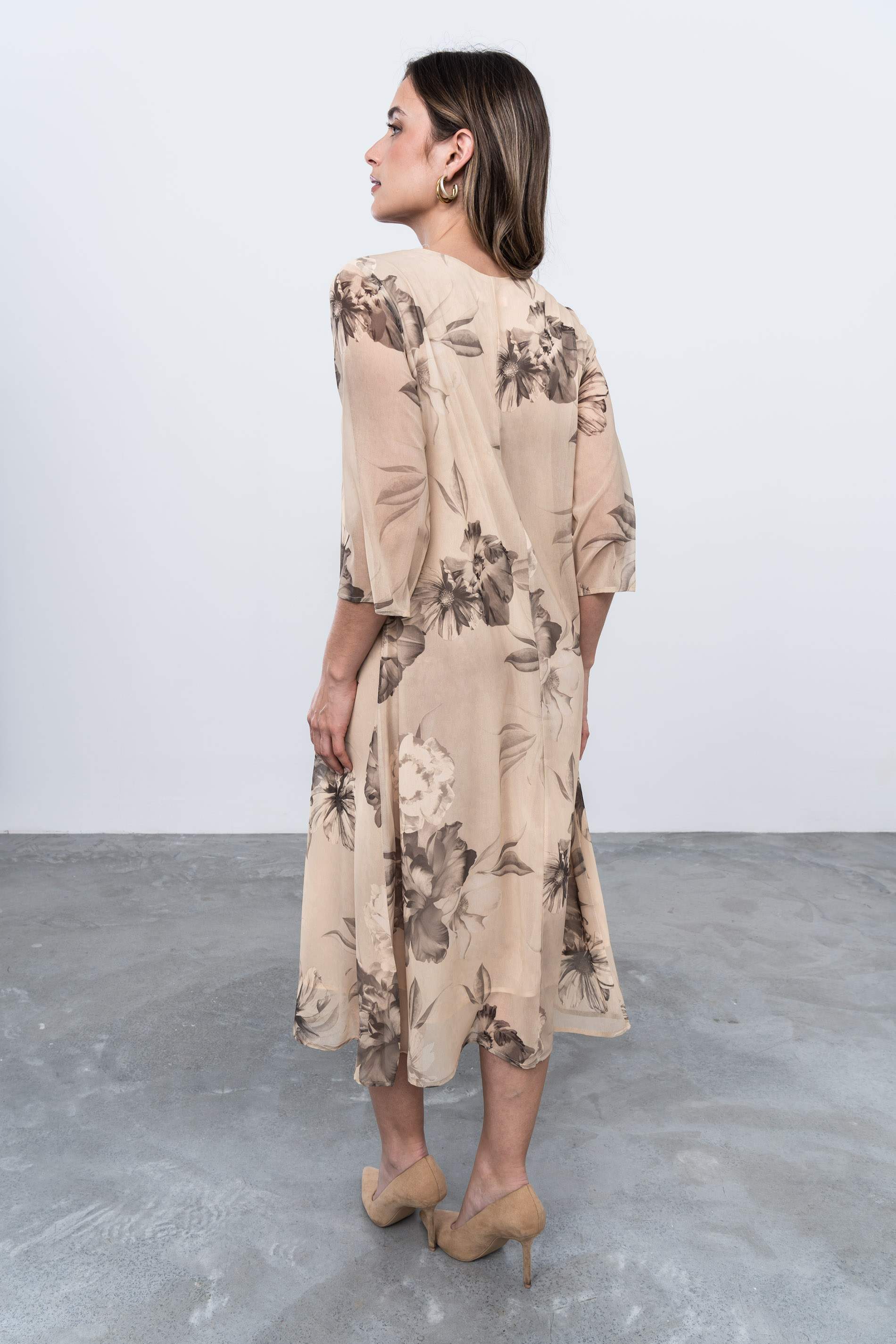 VESTIDO FUELLE FLORAL - Imagen 8