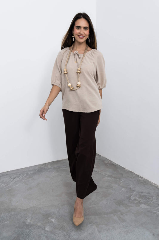 PANTALON ANCHO CHOCOLATE