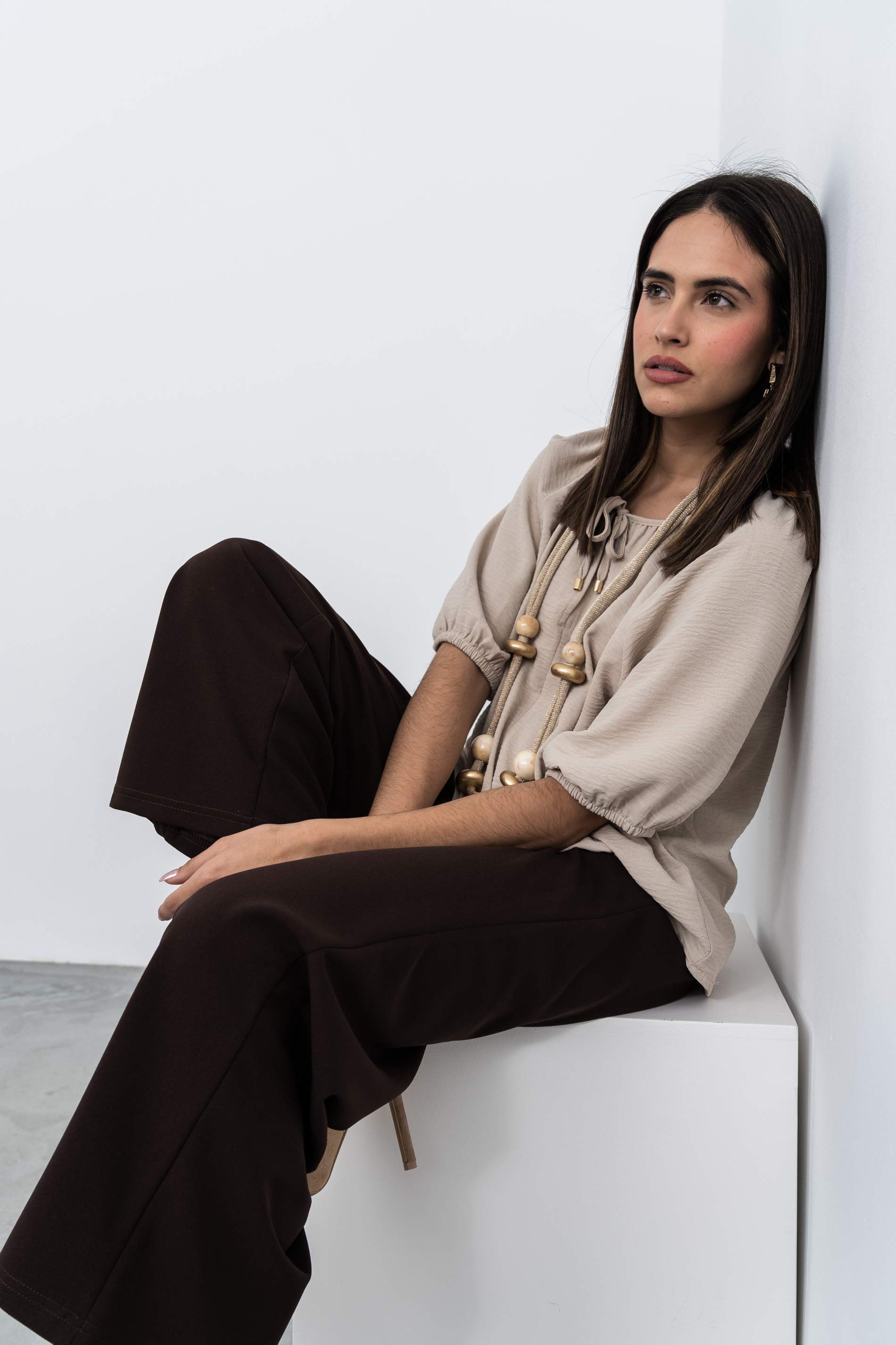 PANTALON ANCHO CHOCOLATE - Imagen 4