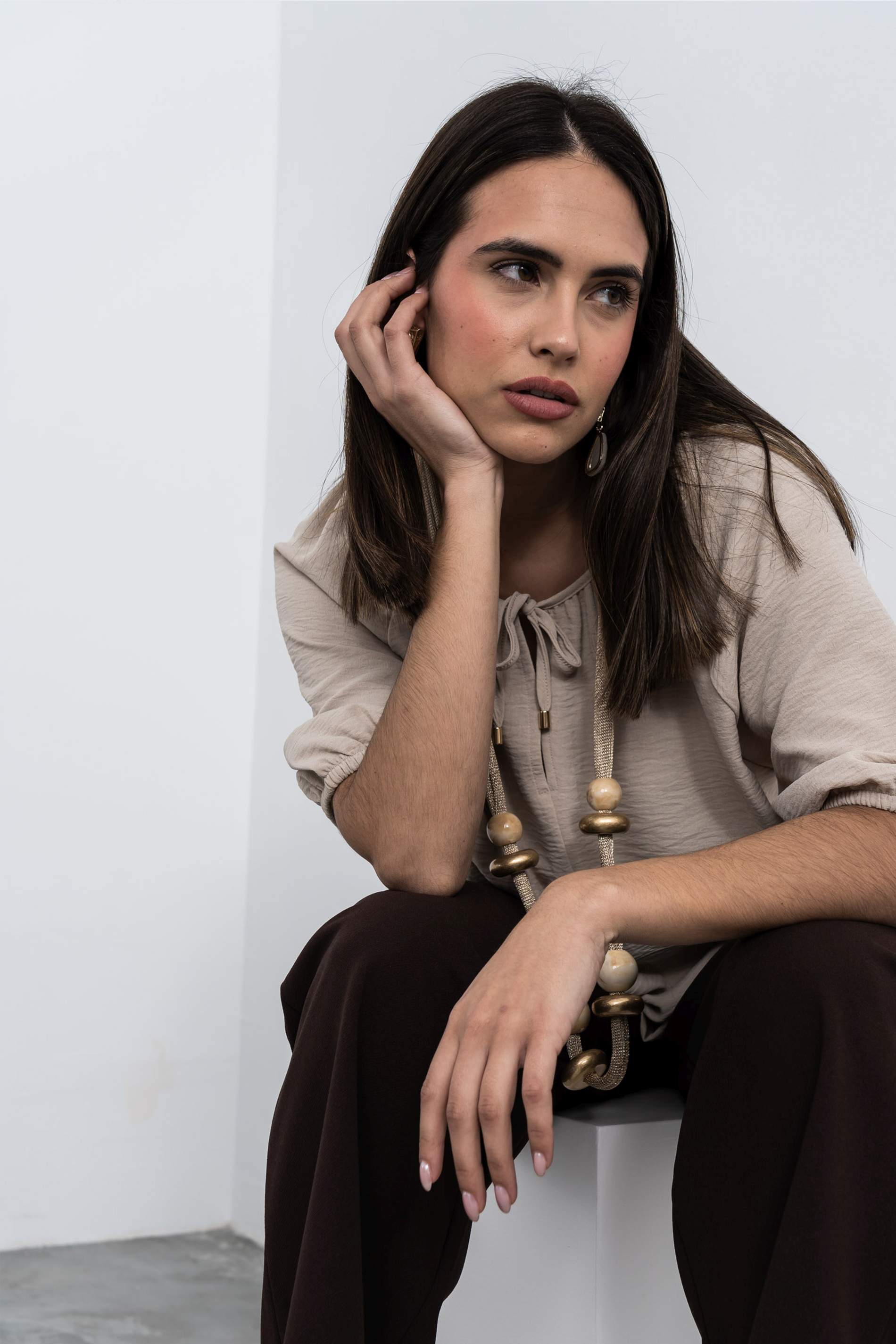 PANTALON ANCHO CHOCOLATE - Imagen 8