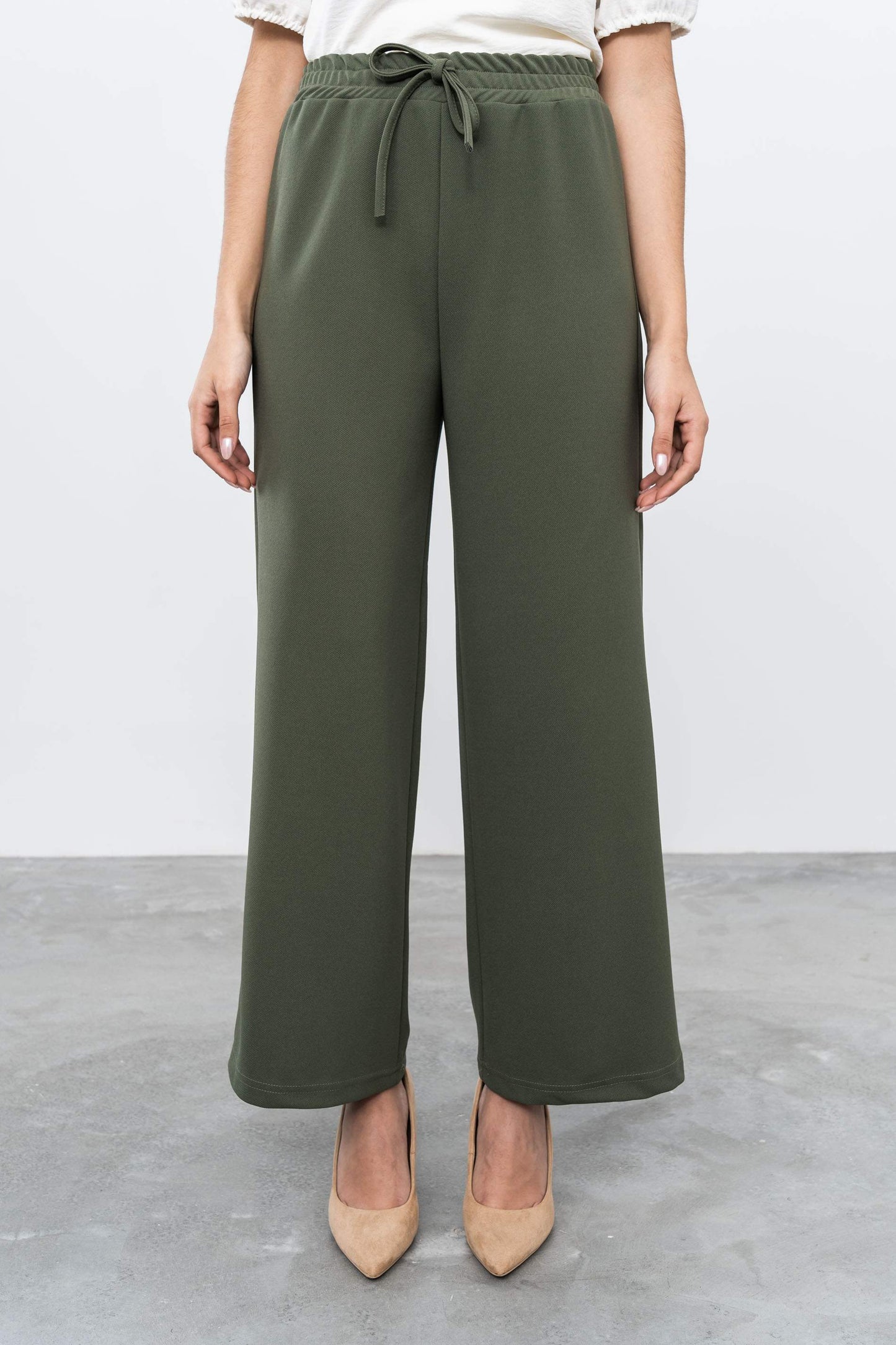 PANTALON ANCHO KAKI - Imagen 2