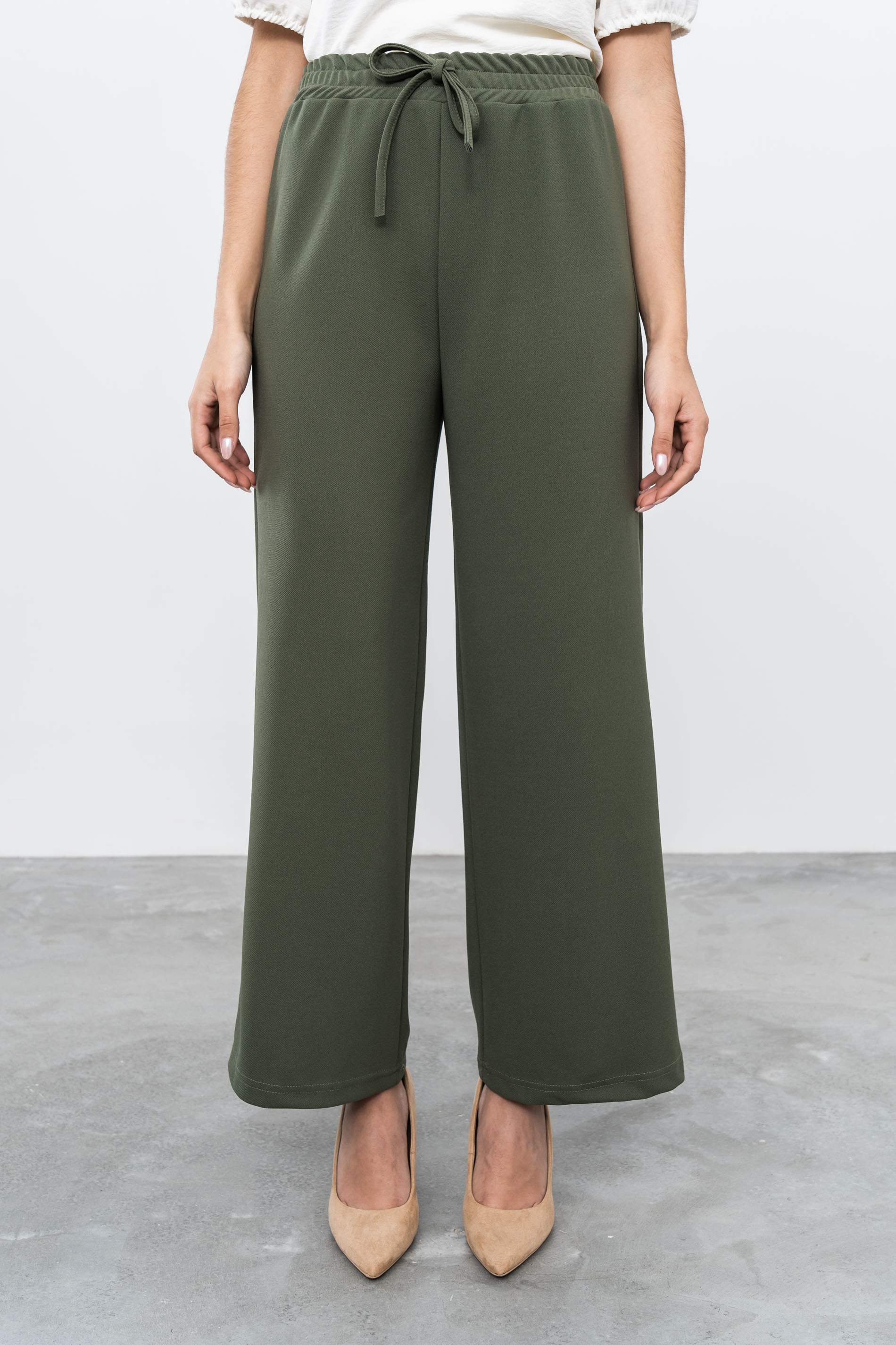 PANTALON ANCHO KAKI - Imagen 2