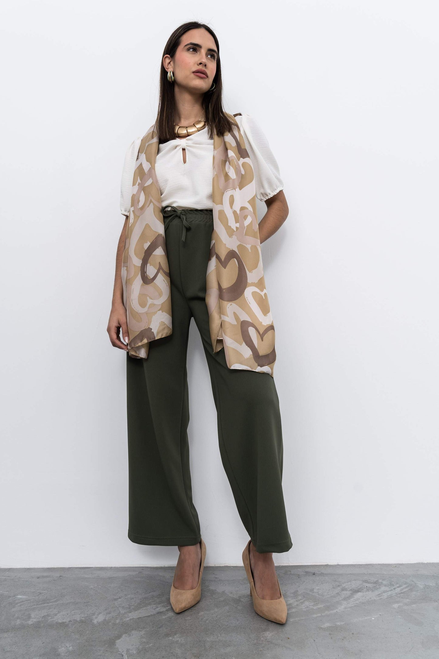 PANTALON ANCHO KAKI - Imagen 5