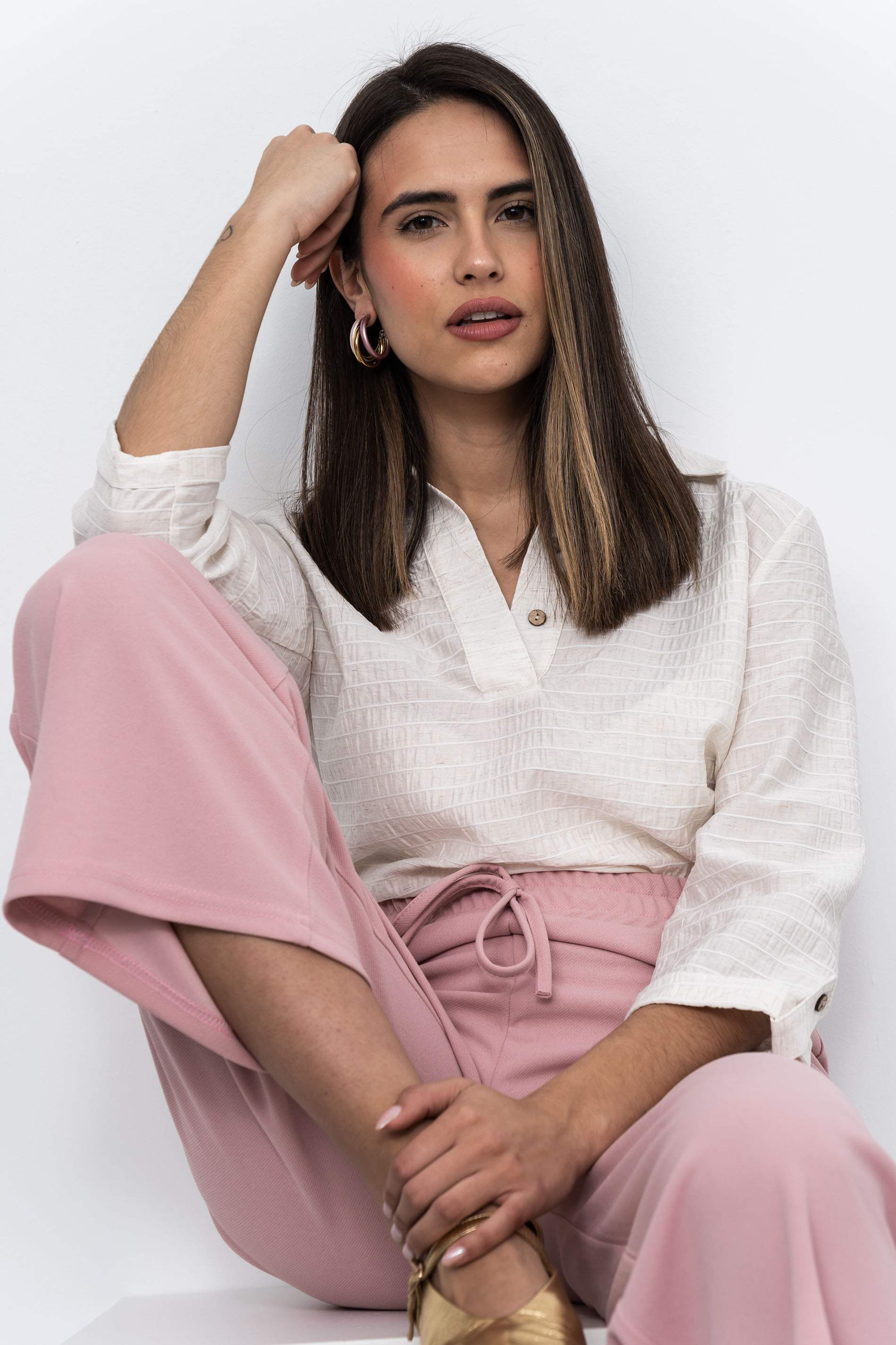 PANTALON ANCHO ROSA - Imagen 5