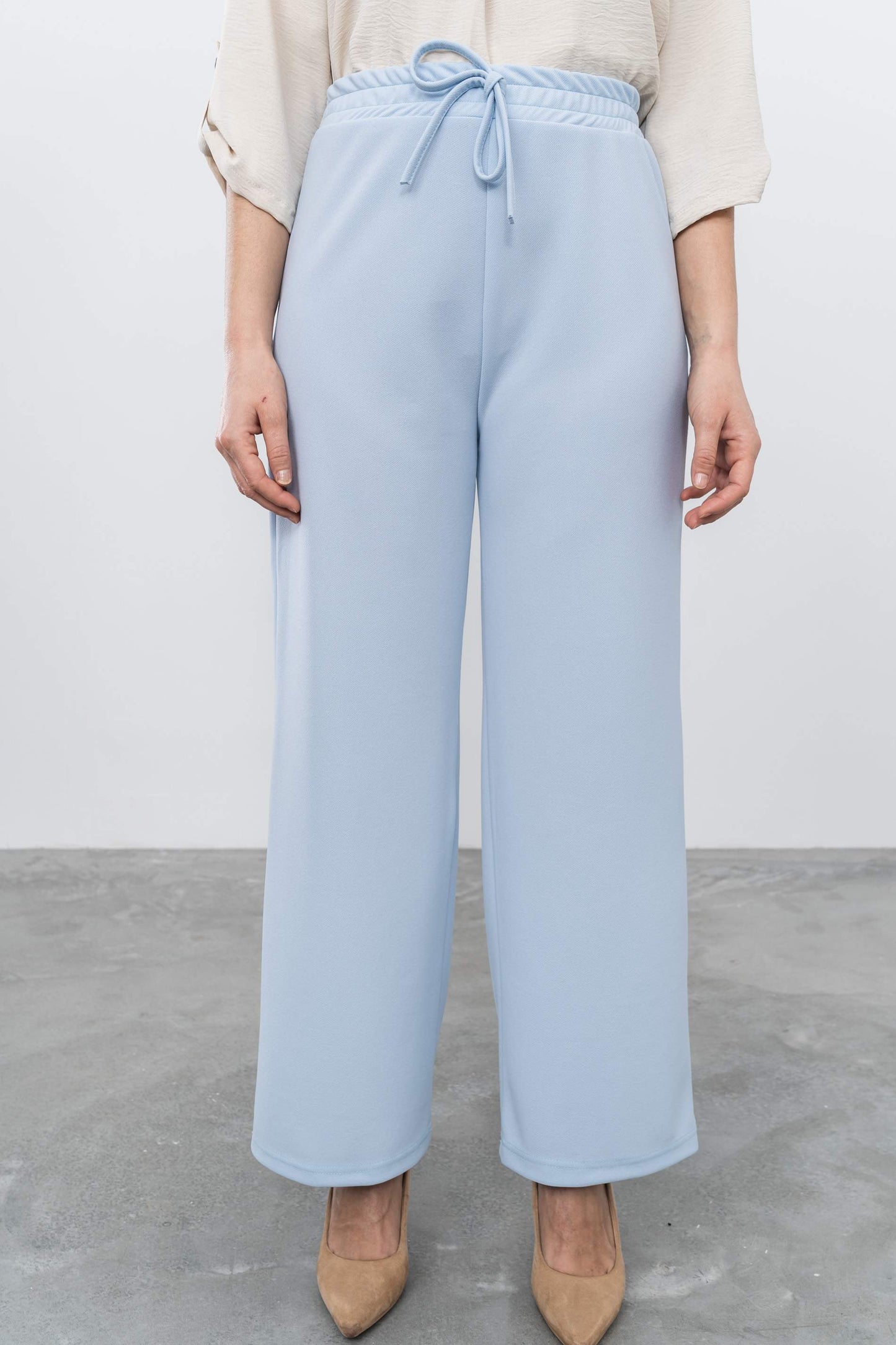 PANTALON ANCHO CELESTE - Imagen 3
