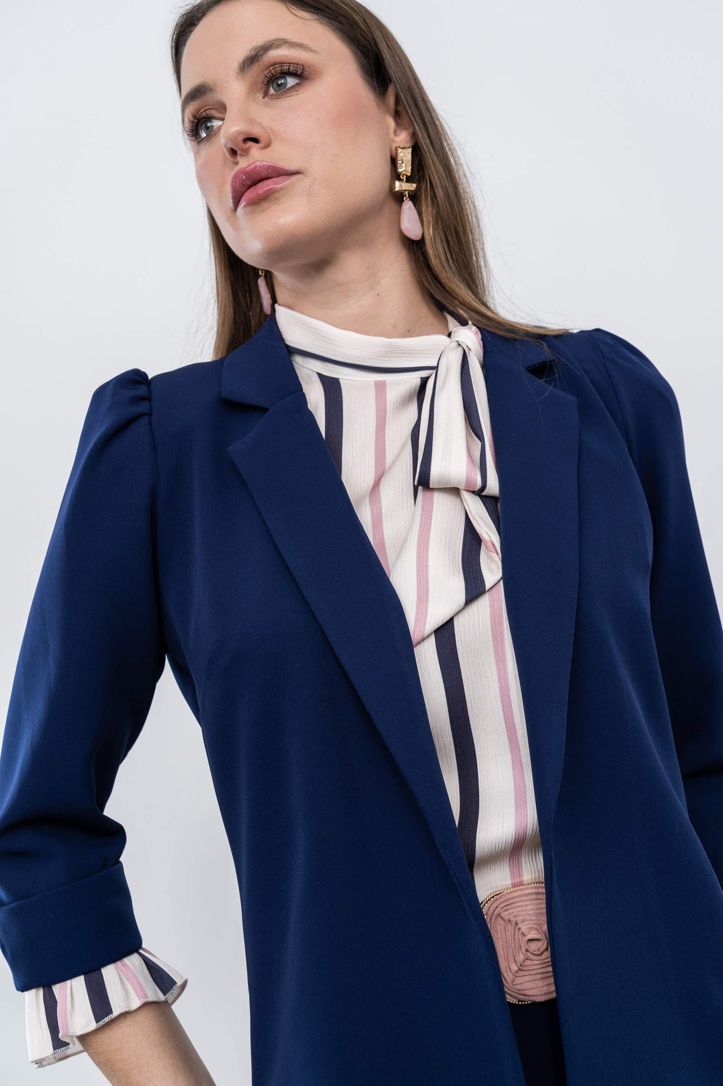 CHAQUETA MANGA VUELTA MARINO - Imagen 5