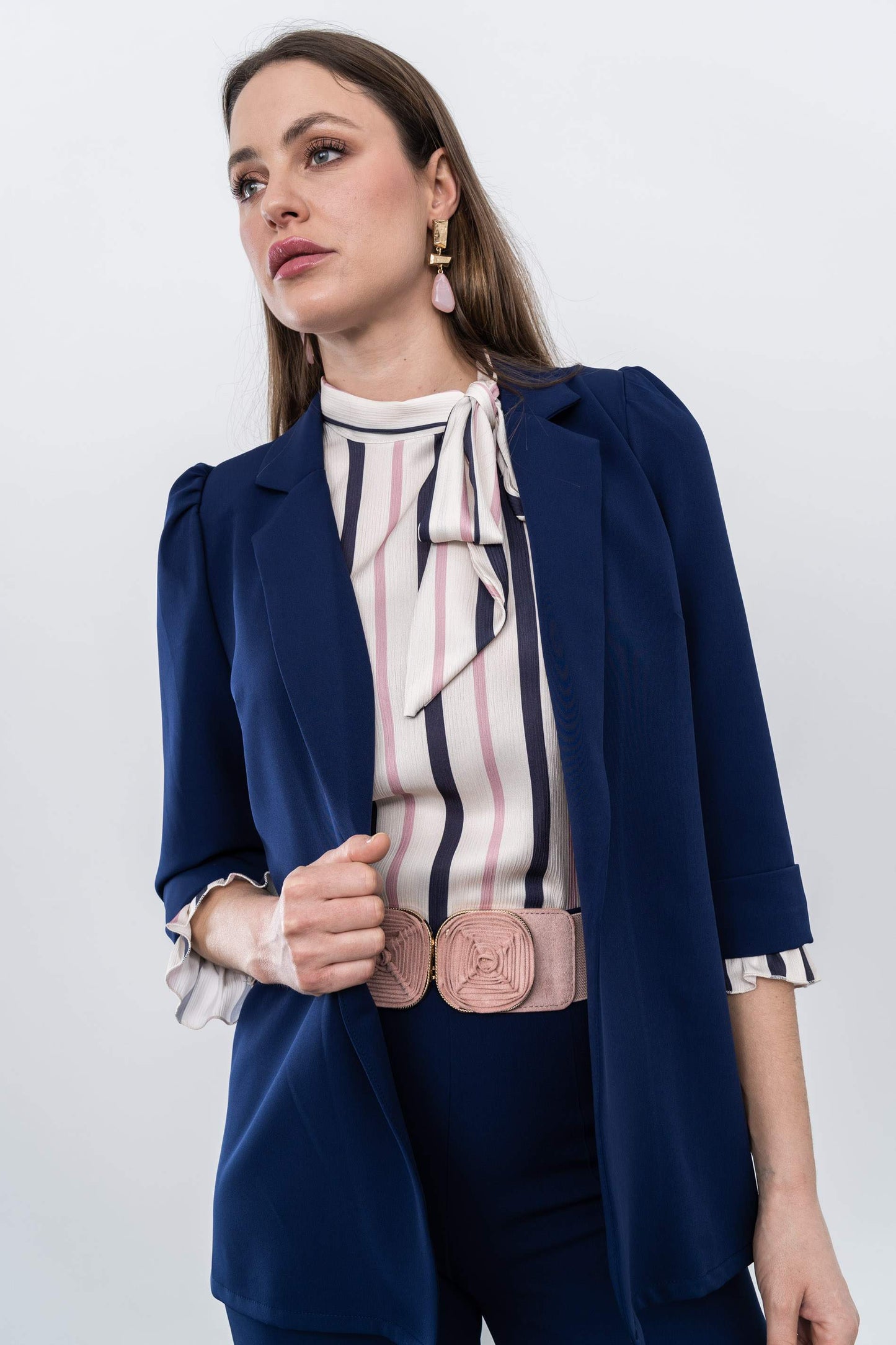 CHAQUETA MANGA VUELTA MARINO - Imagen 7