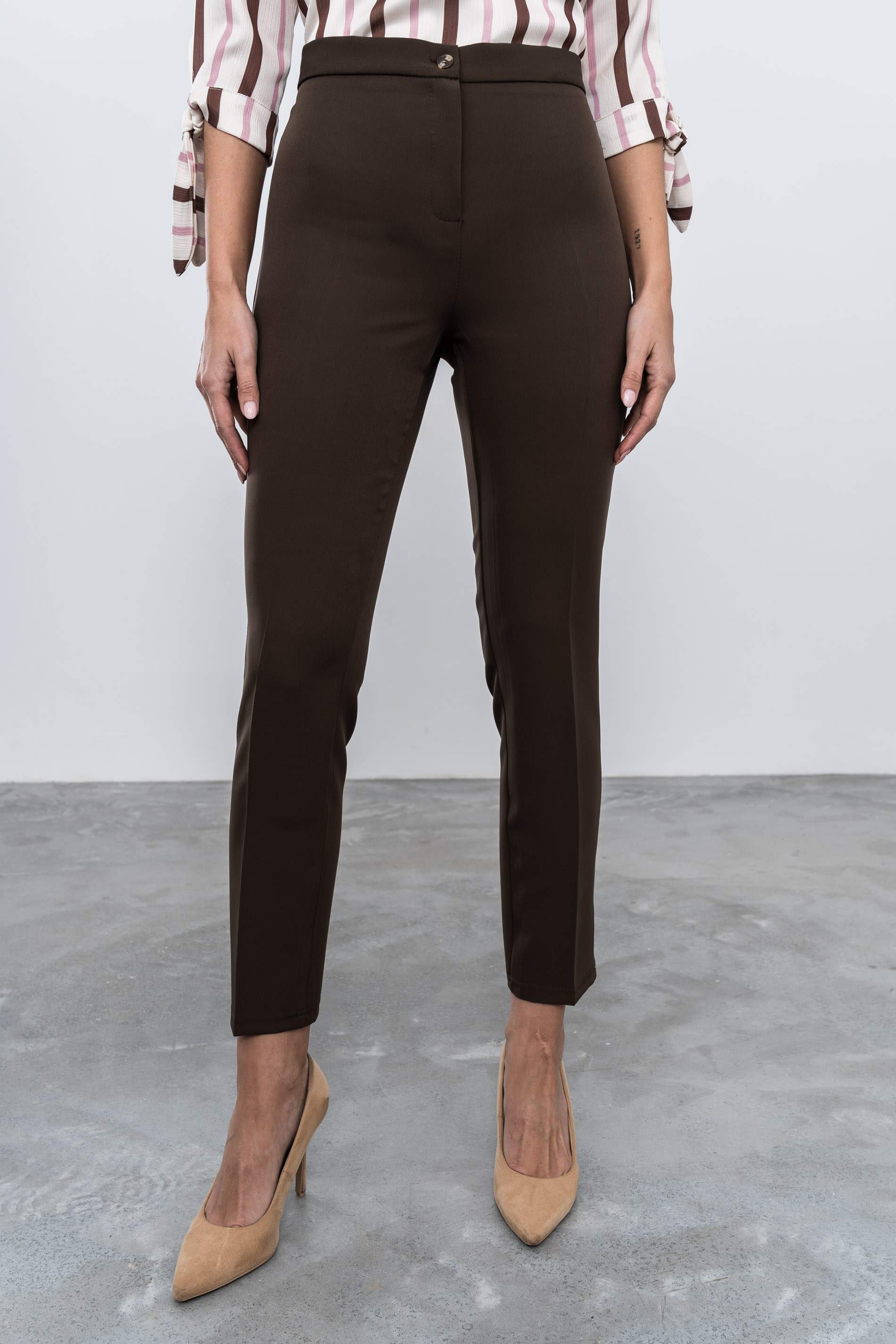 PANTALON VESTIR CHOCOLATE - Imagen 3
