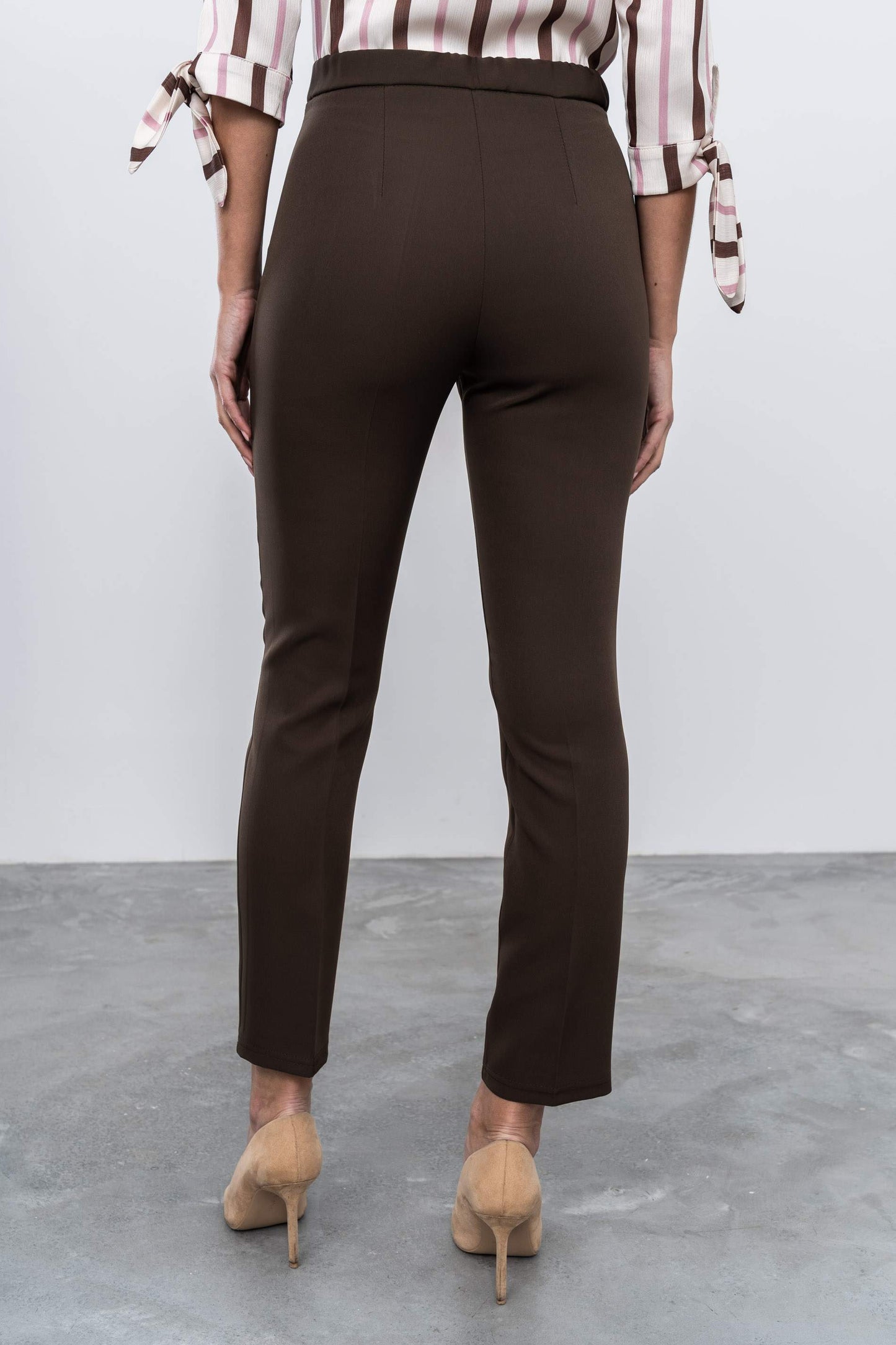 PANTALON VESTIR CHOCOLATE - Imagen 4