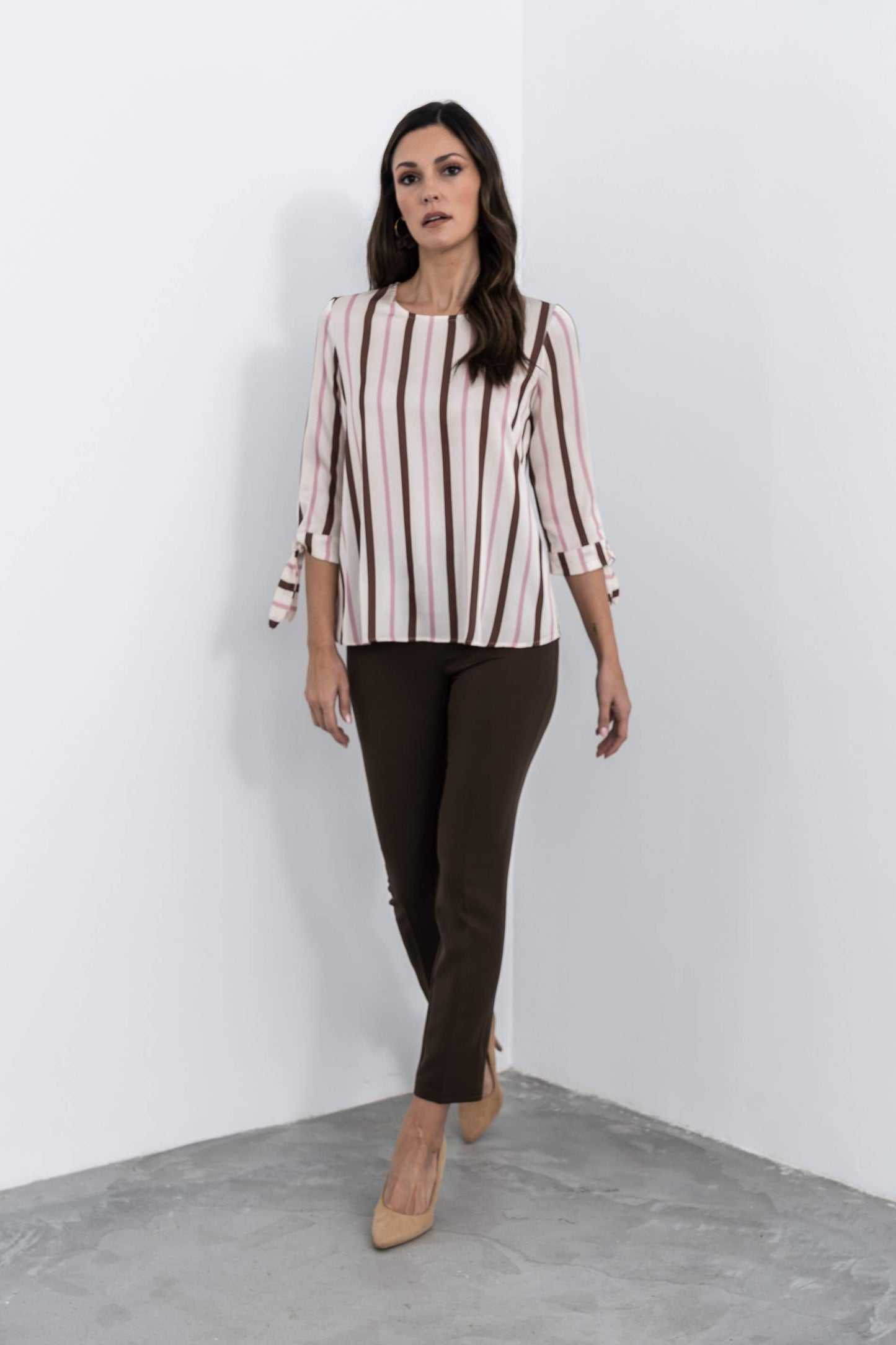 PANTALON VESTIR CHOCOLATE - Imagen 5