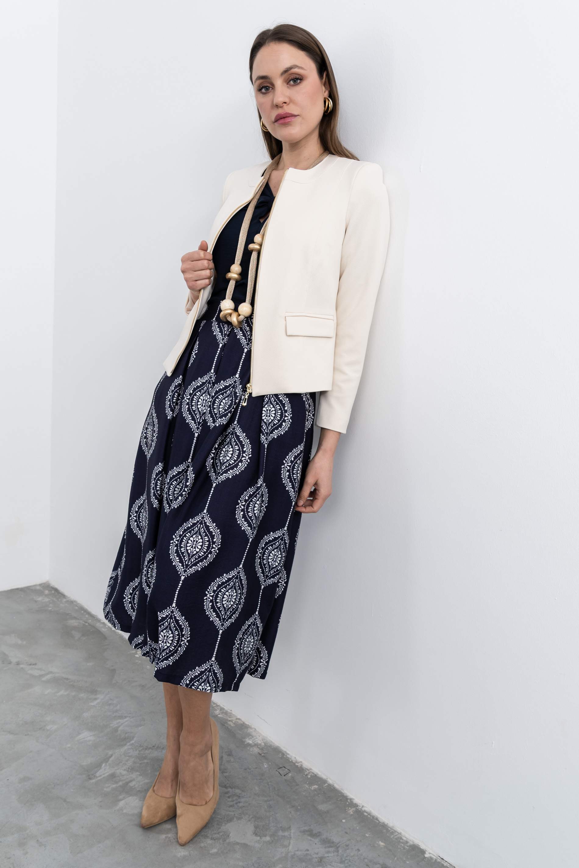 BLUSA DETALLE LAZO ESCOTE MARINO - Imagen 5