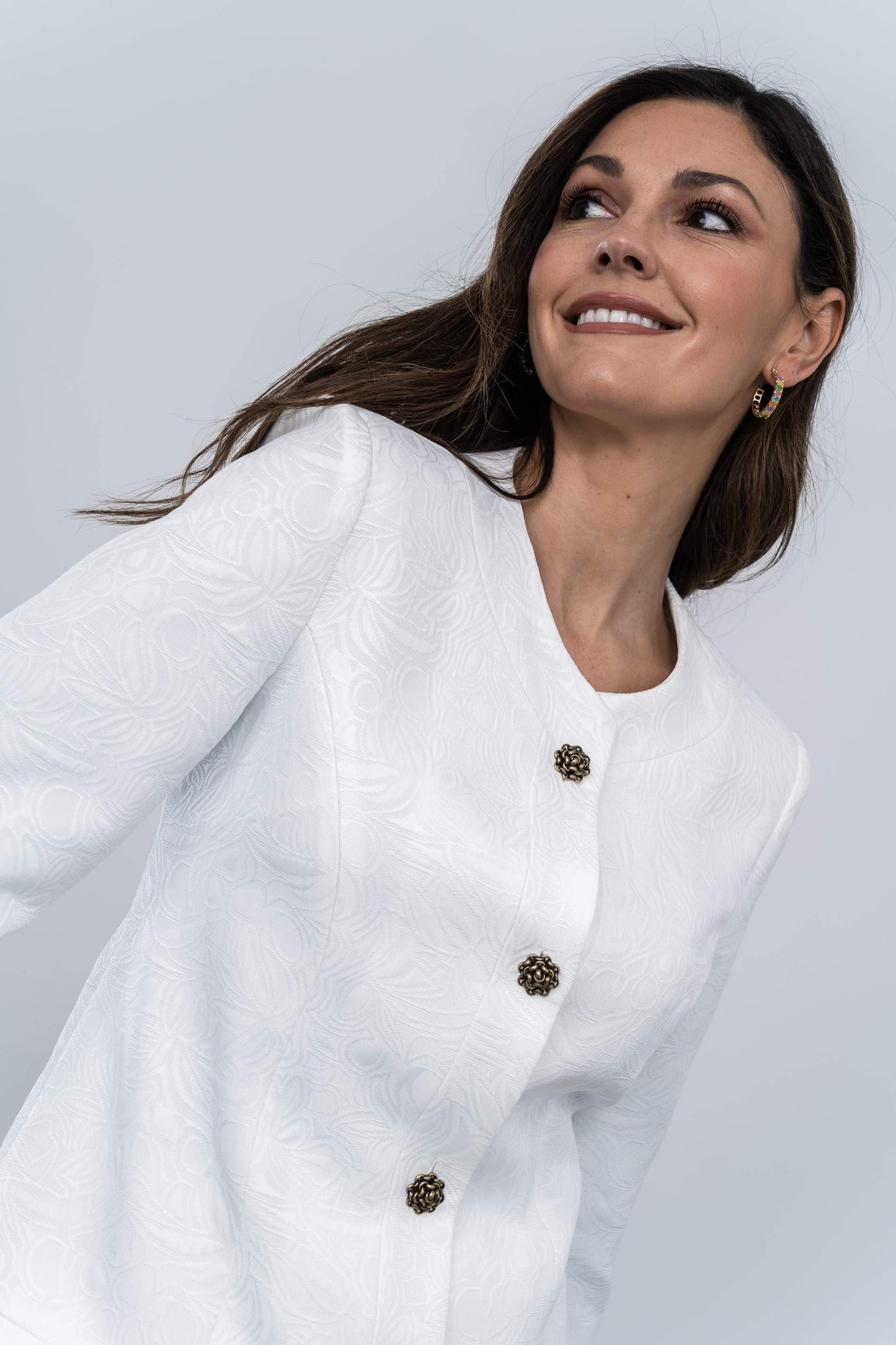 CHAQUETA JACQUARD BOTONES - Imagen 4