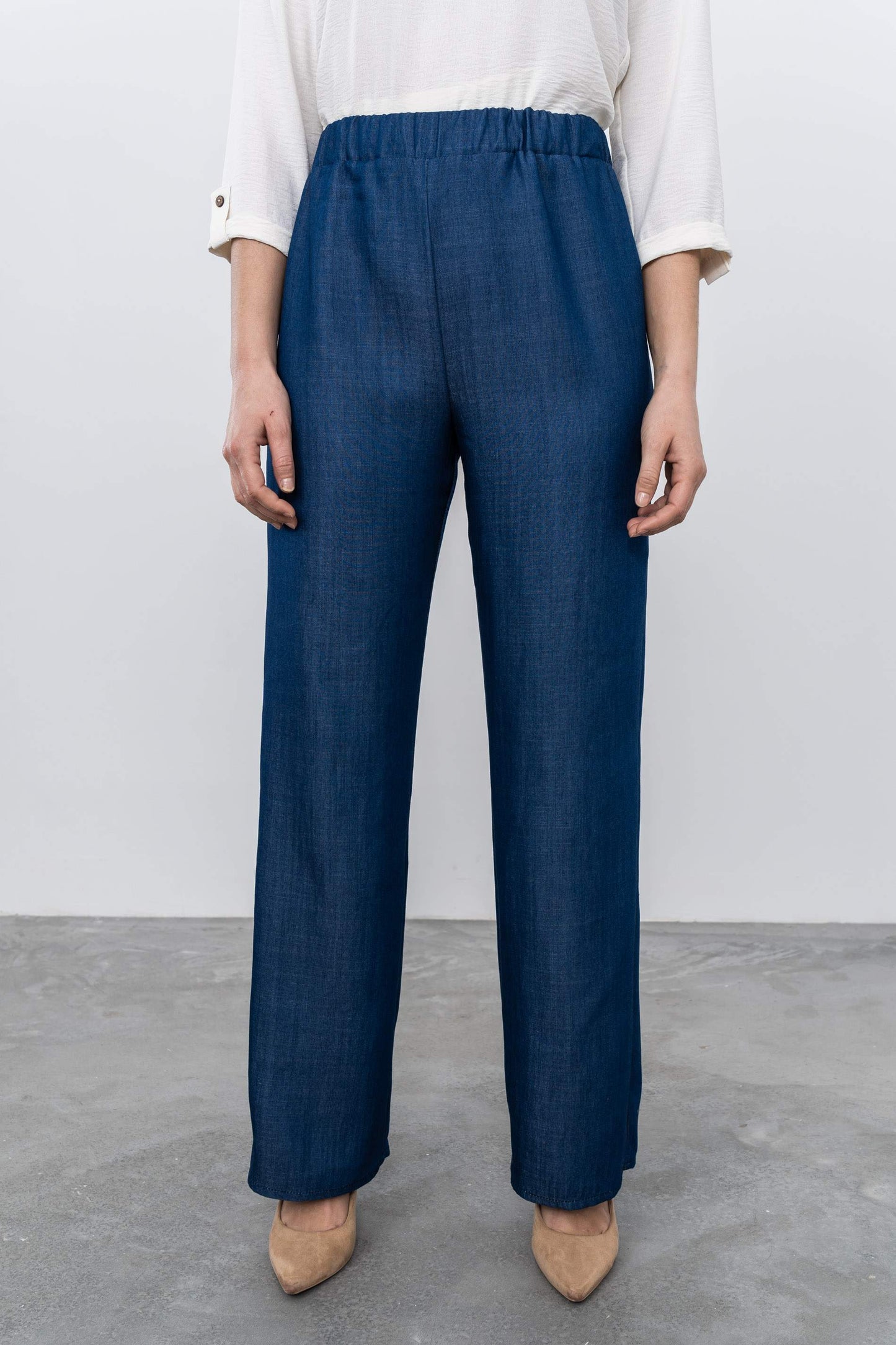 PANTALON DENIM HOLGADO AZUL - Imagen 3