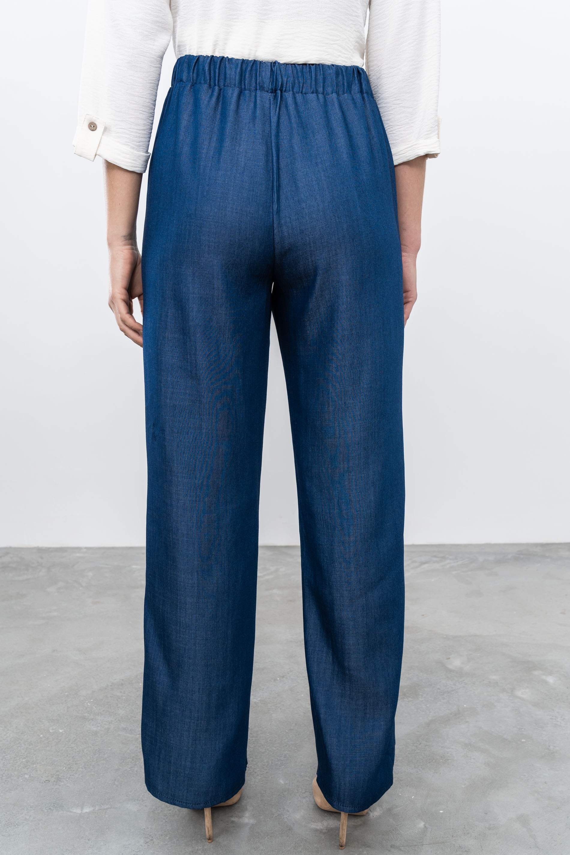PANTALON DENIM HOLGADO AZUL - Imagen 4