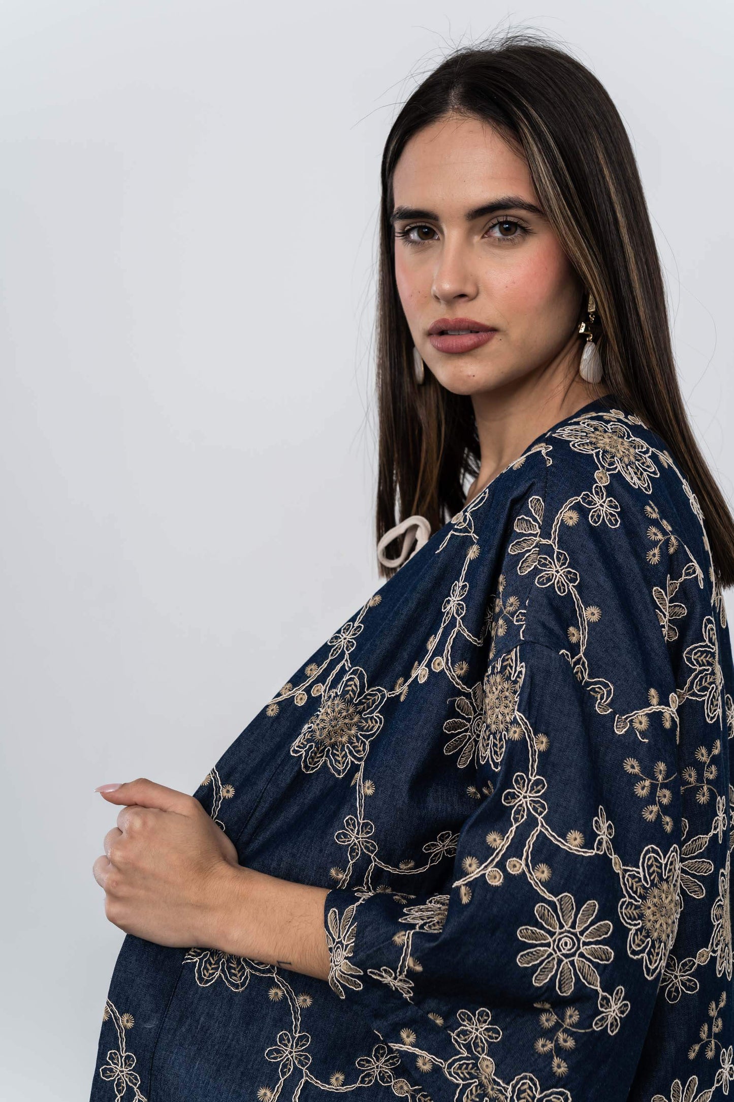 KIMONO DENIM BORDADO - Imagen 4