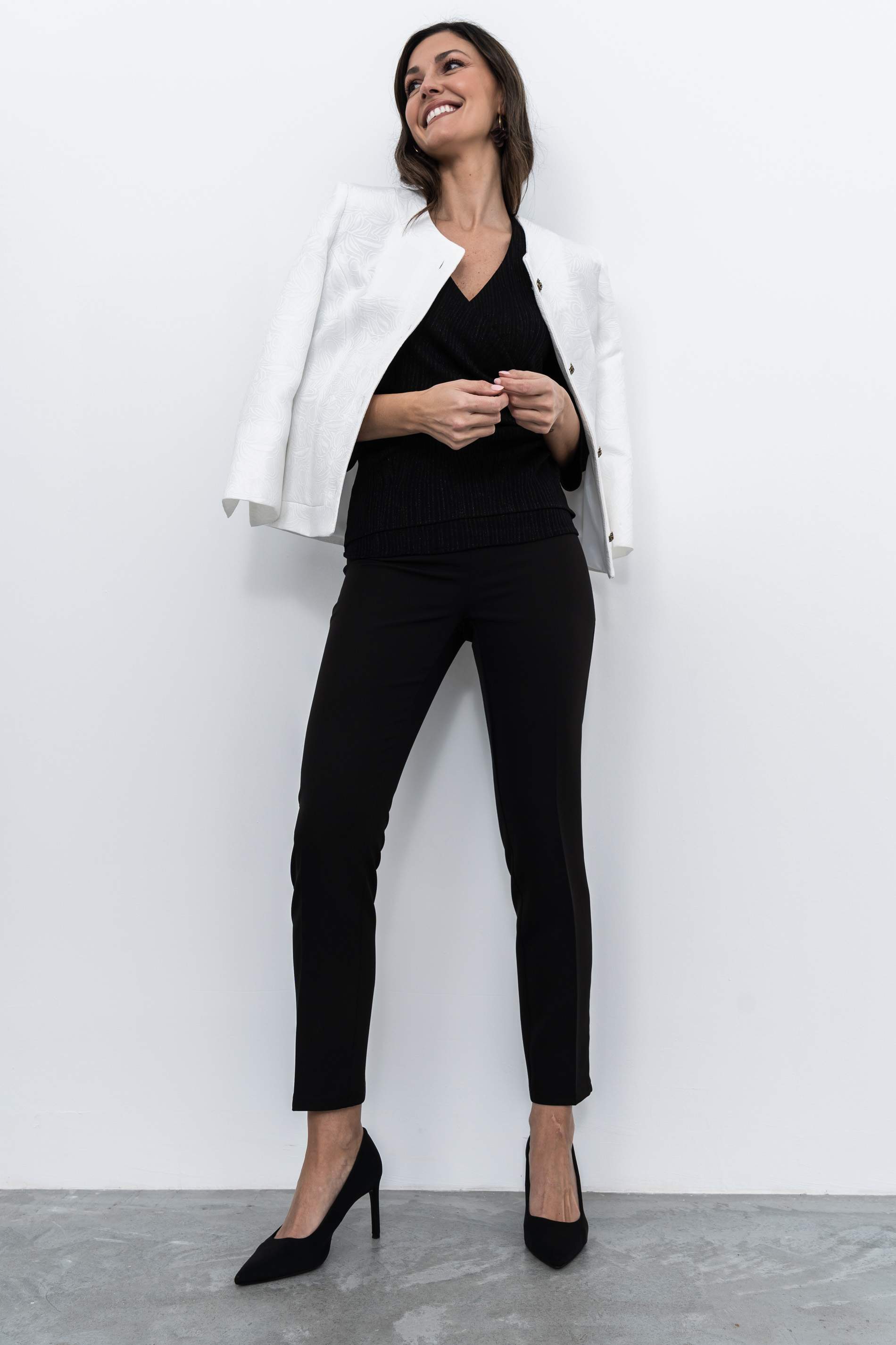 TOP RECOGIDO LUREX NEGRO - Imagen 3
