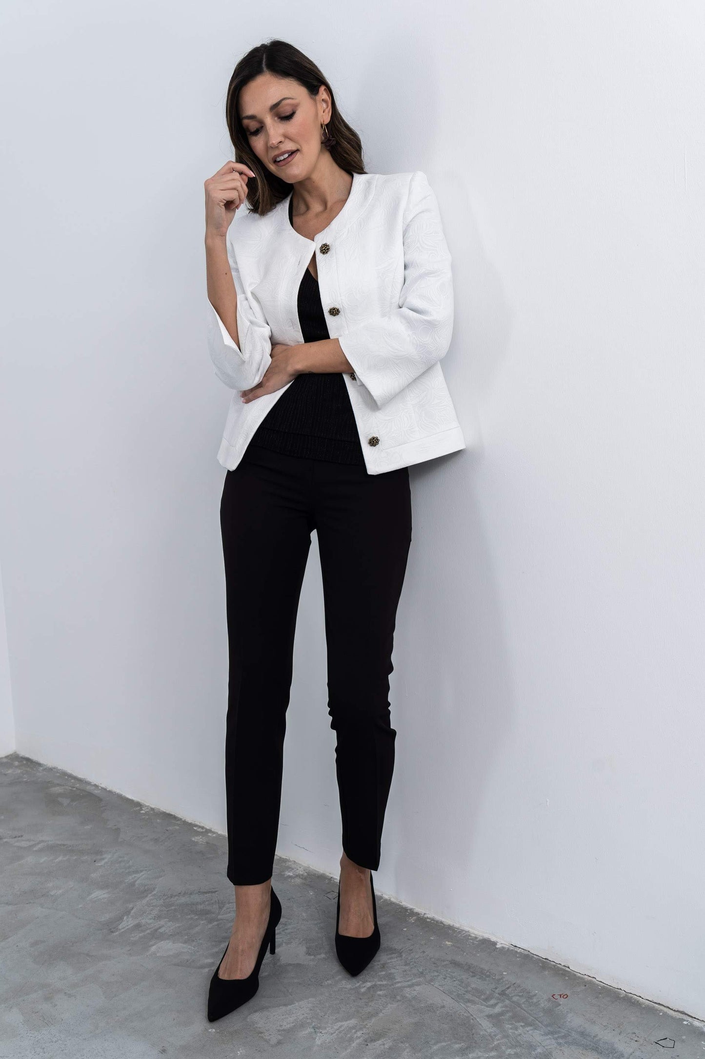 TOP RECOGIDO LUREX NEGRO - Imagen 7