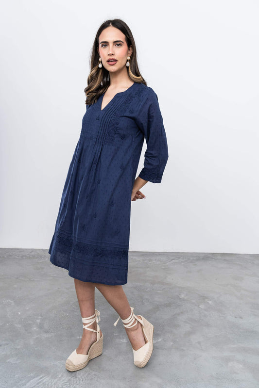 VESTIDO BORDADO JARETAS