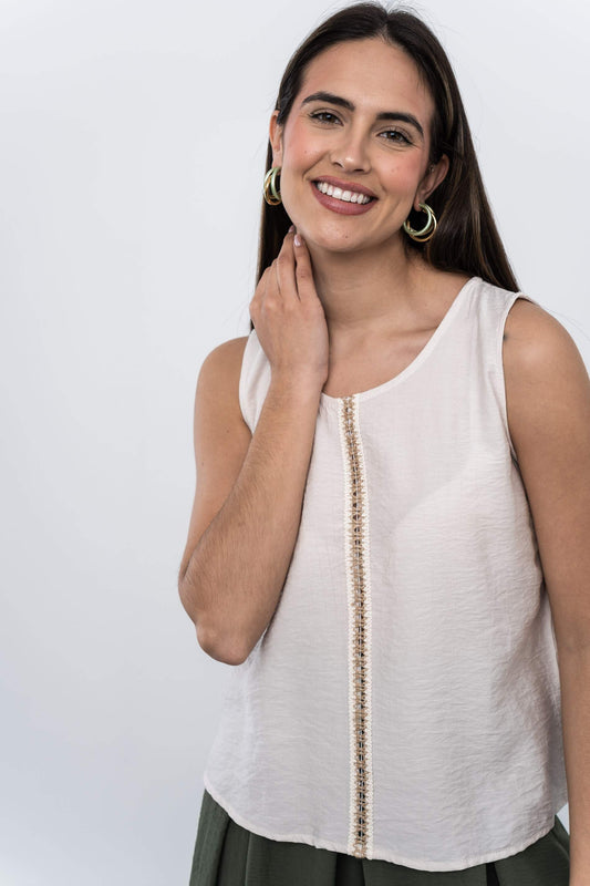 TOP DETALLE CUERDA BEIGE