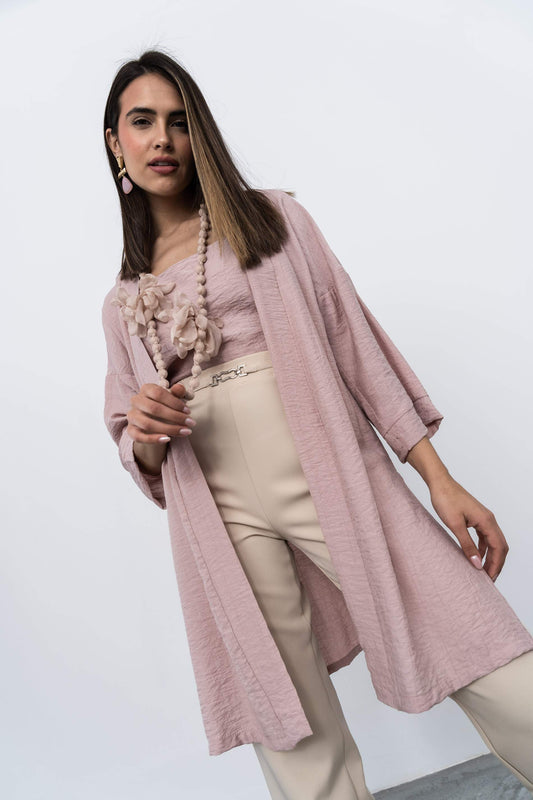 KIMONO LARGO ABERTURAS NUDE