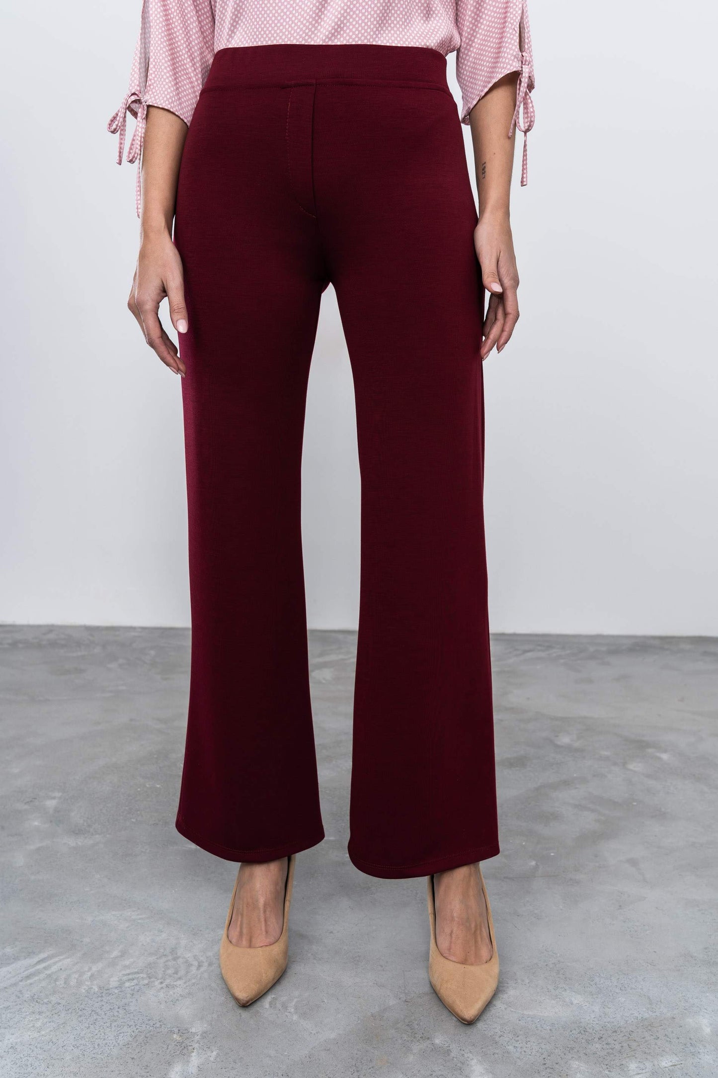 PANTALON RECTO BURDEOS - Imagen 3