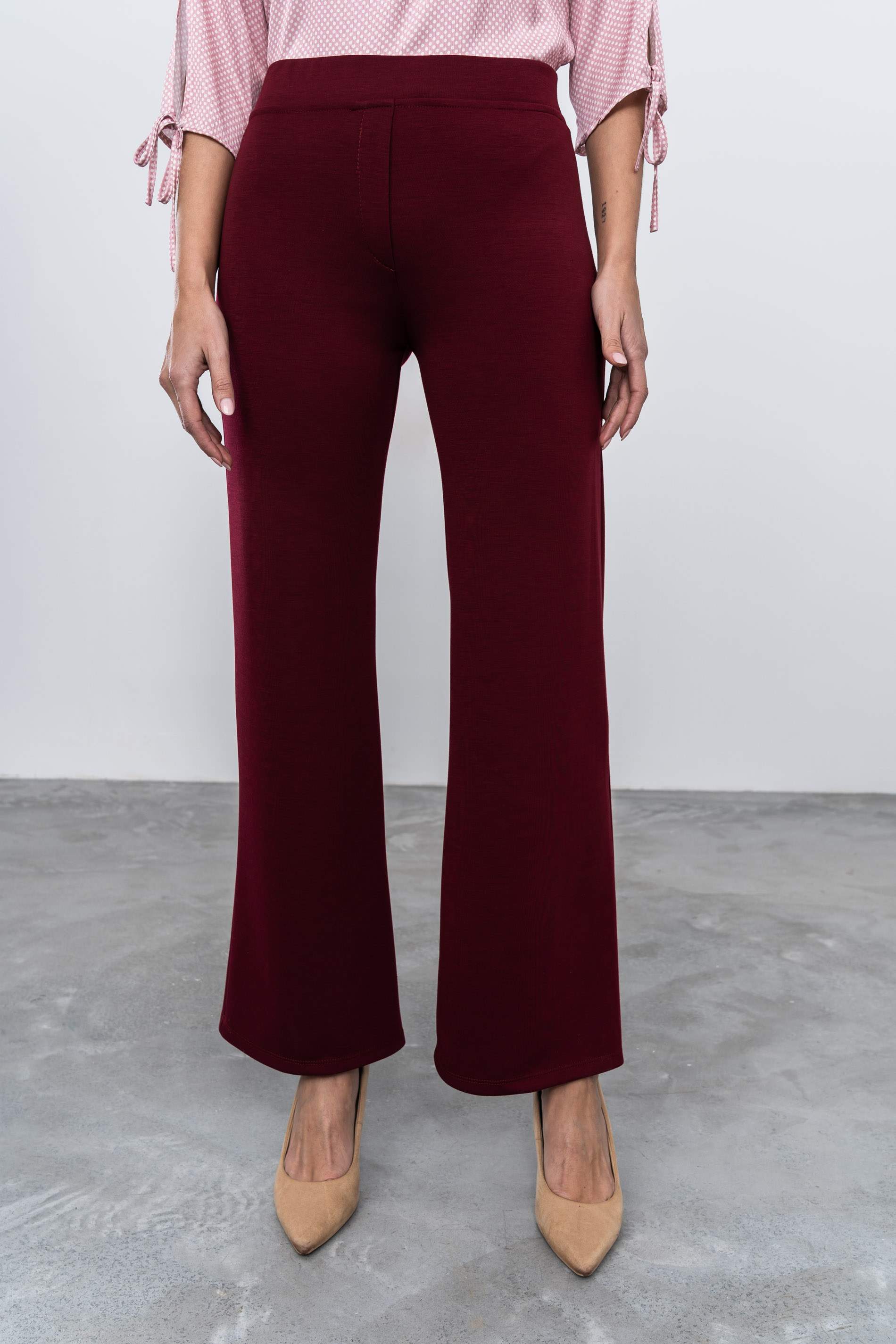 PANTALON RECTO BURDEOS - Imagen 3