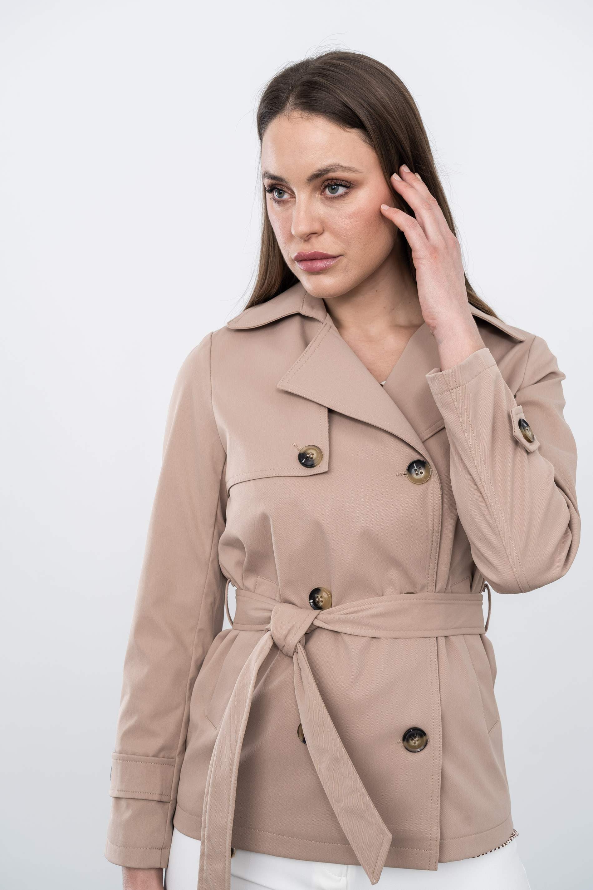 TRENCH CINTURON CAMEL - Imagen 3