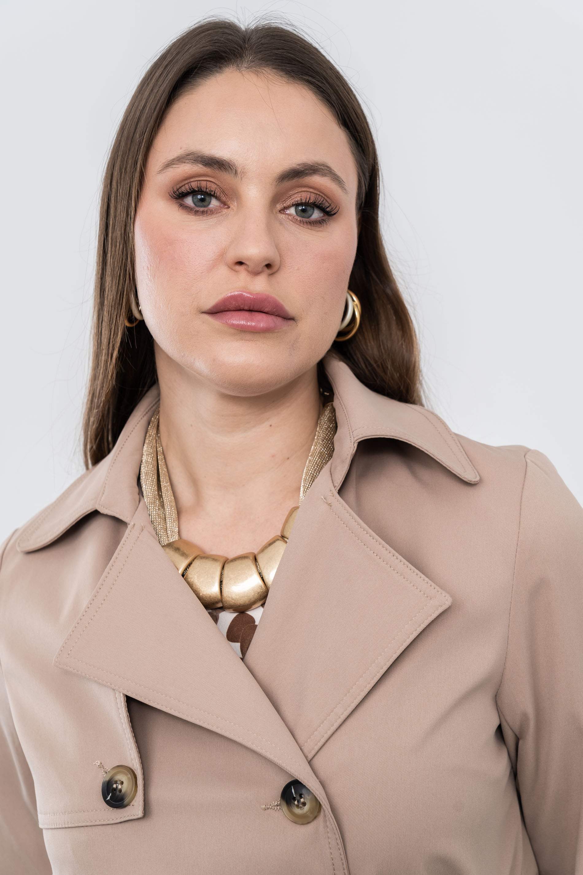 TRENCH CINTURON CAMEL - Imagen 7