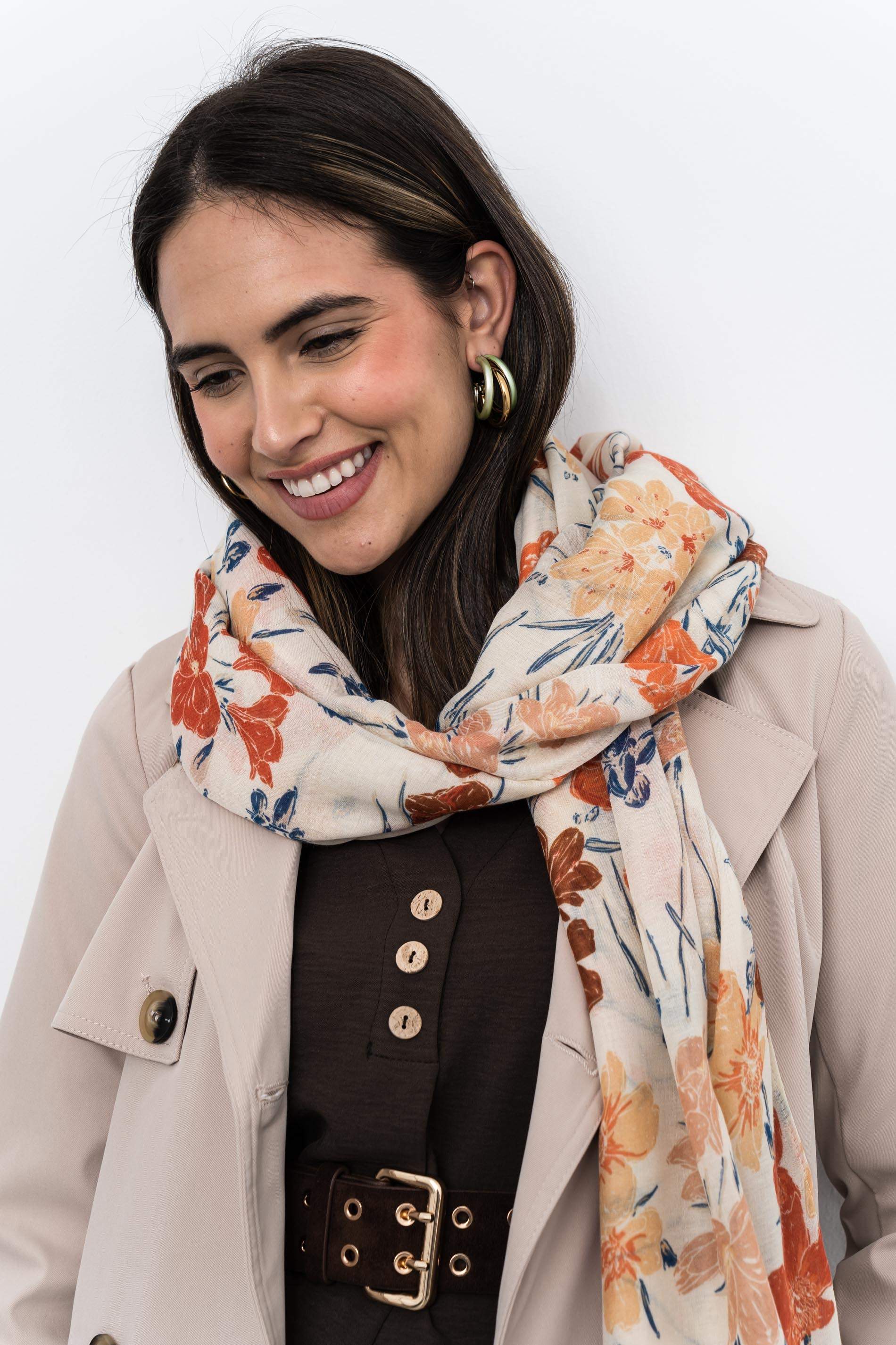 TRENCH CINTURON BEIGE - Imagen 10