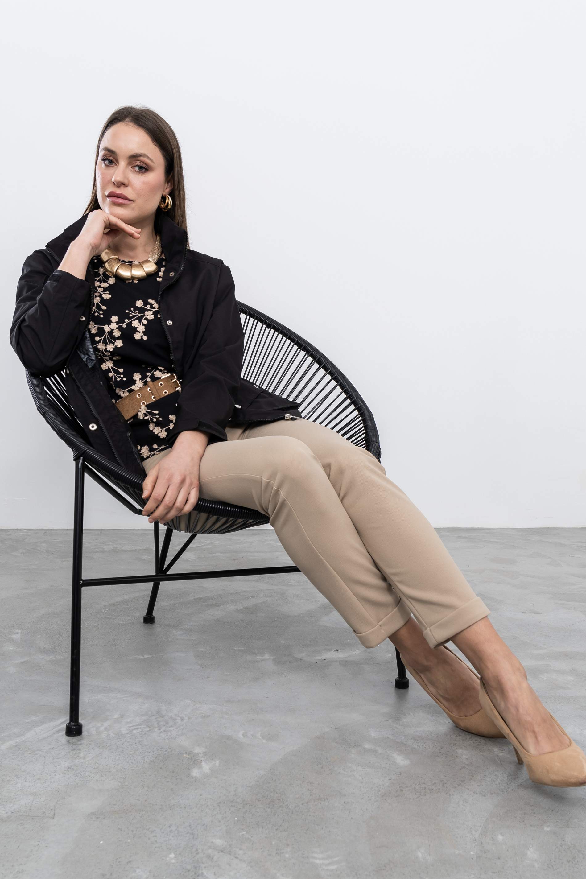 CORTAVIENTOS BOLSILLOS NEGRO - Imagen 5