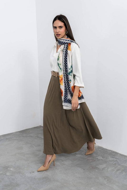 FOULARD EFECTO SEDA TOPOS