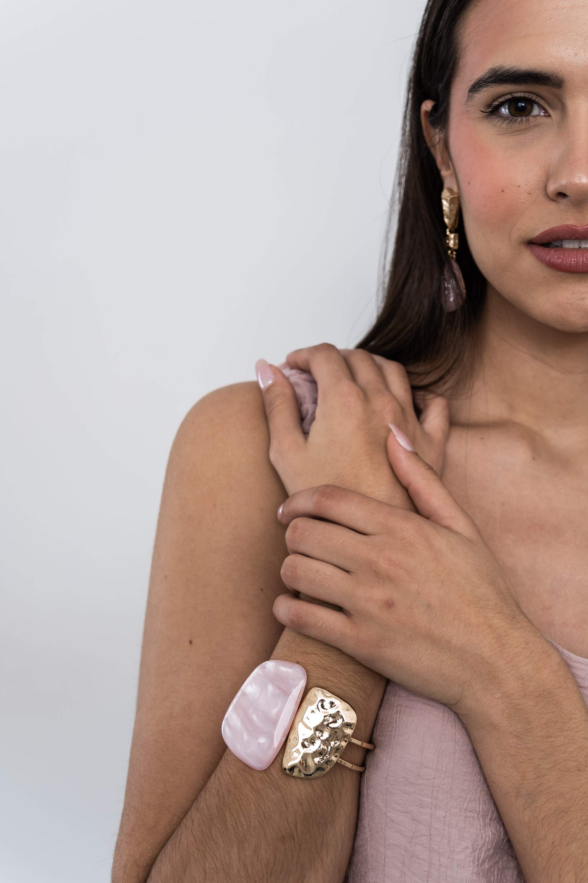 BRAZALETE PIEDRA ANACARADO ROSA - Imagen 4