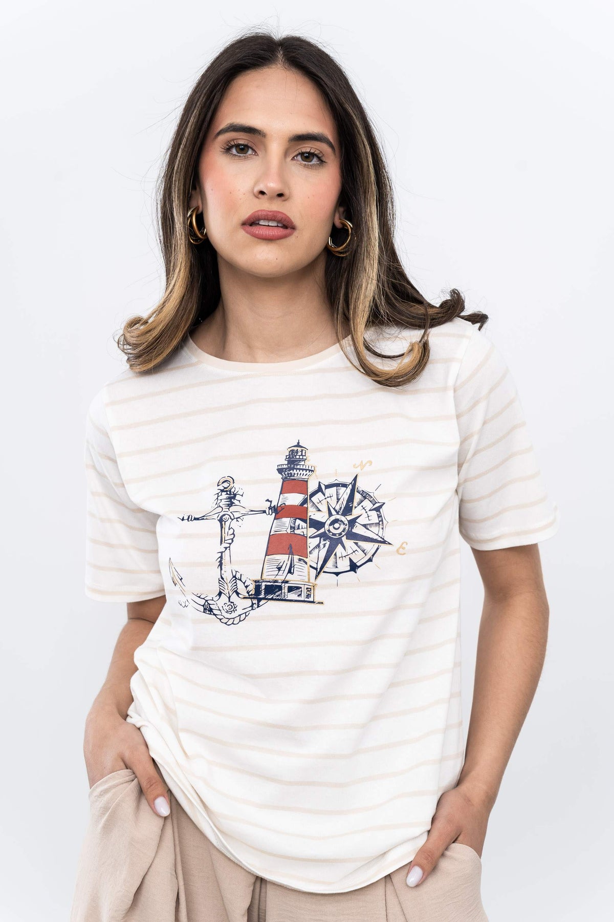 CAMISETA RAYAS BARCO ARENA