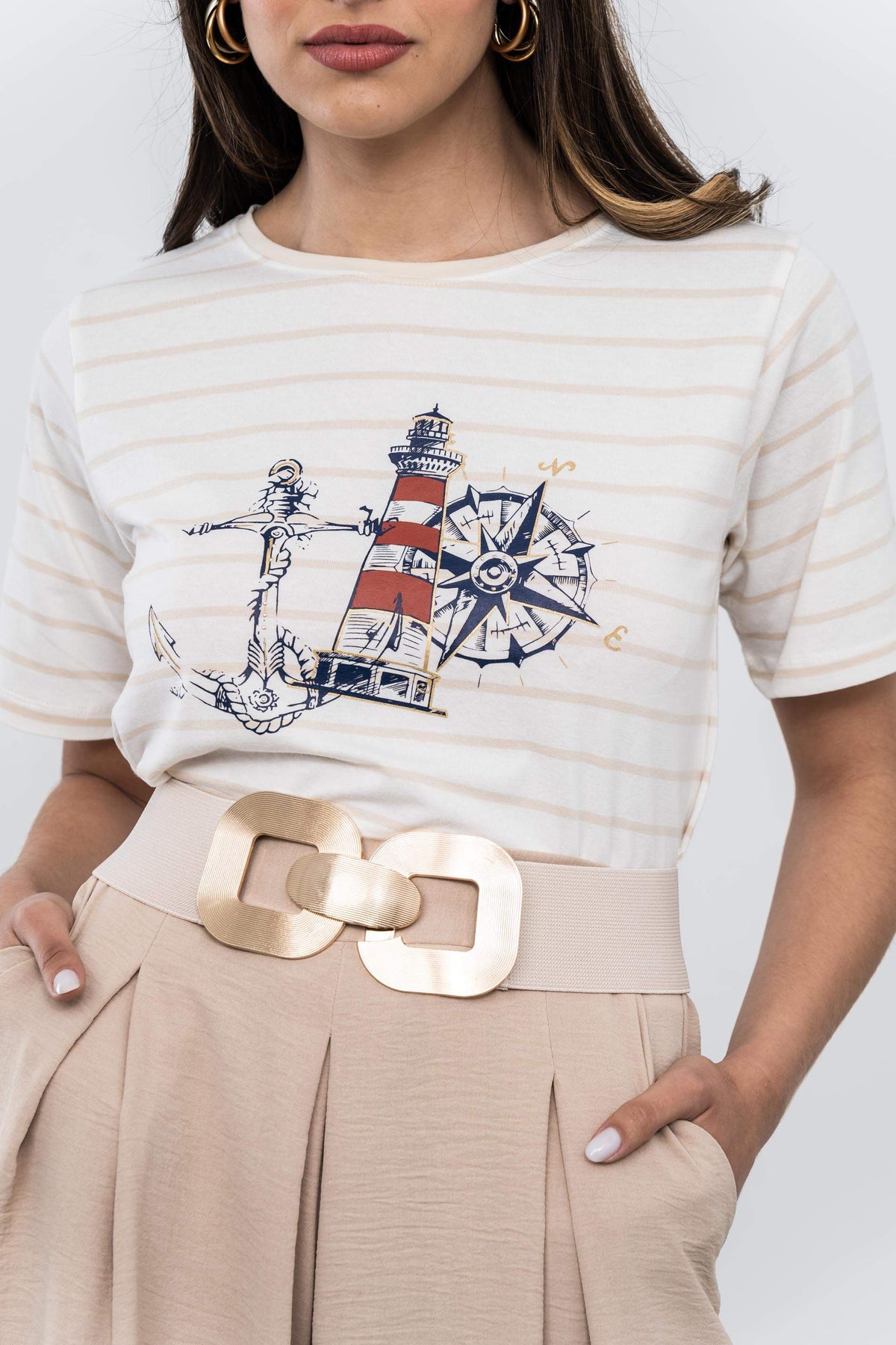 CAMISETA RAYAS BARCO ARENA