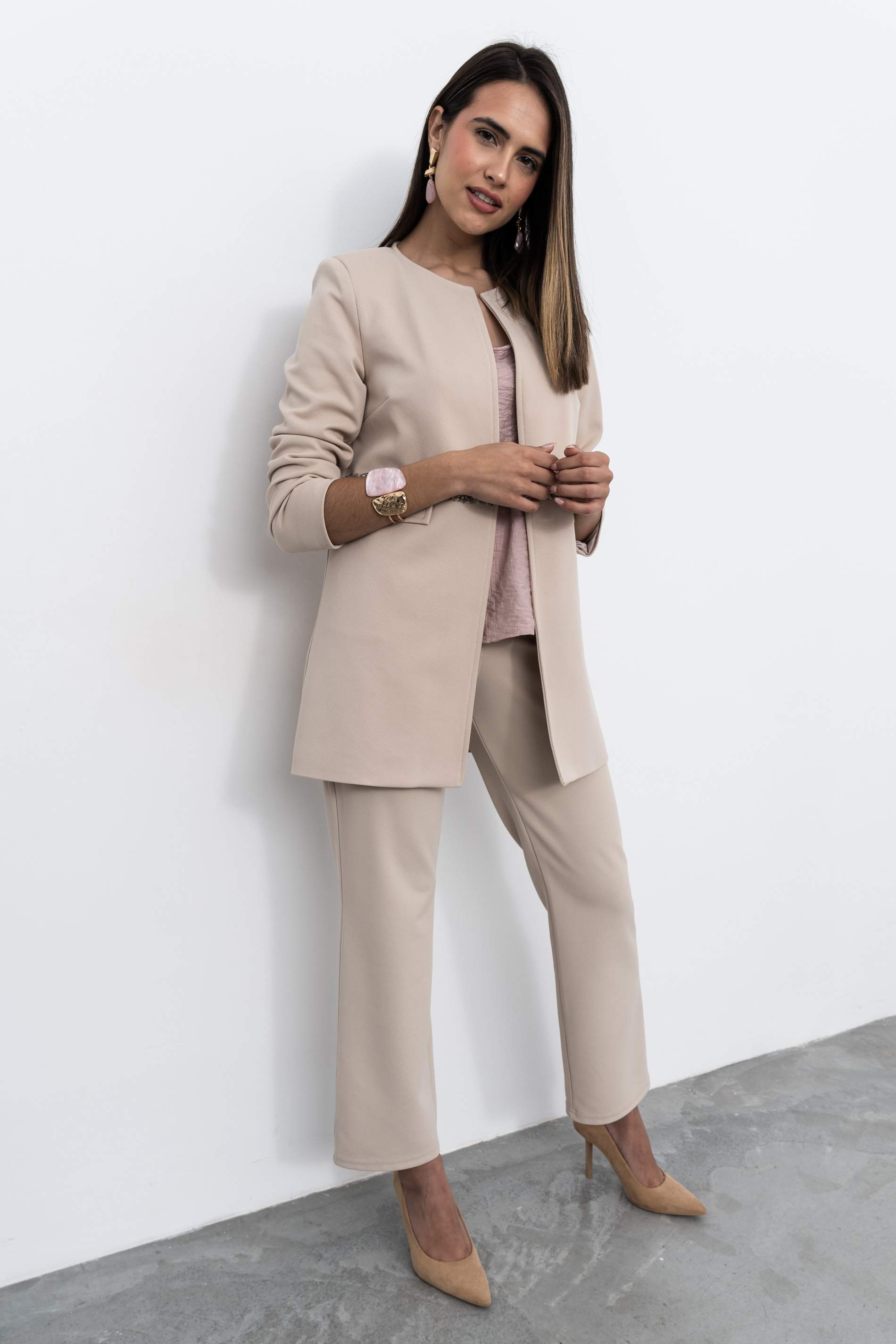 PANTALON RECTO BEIGE