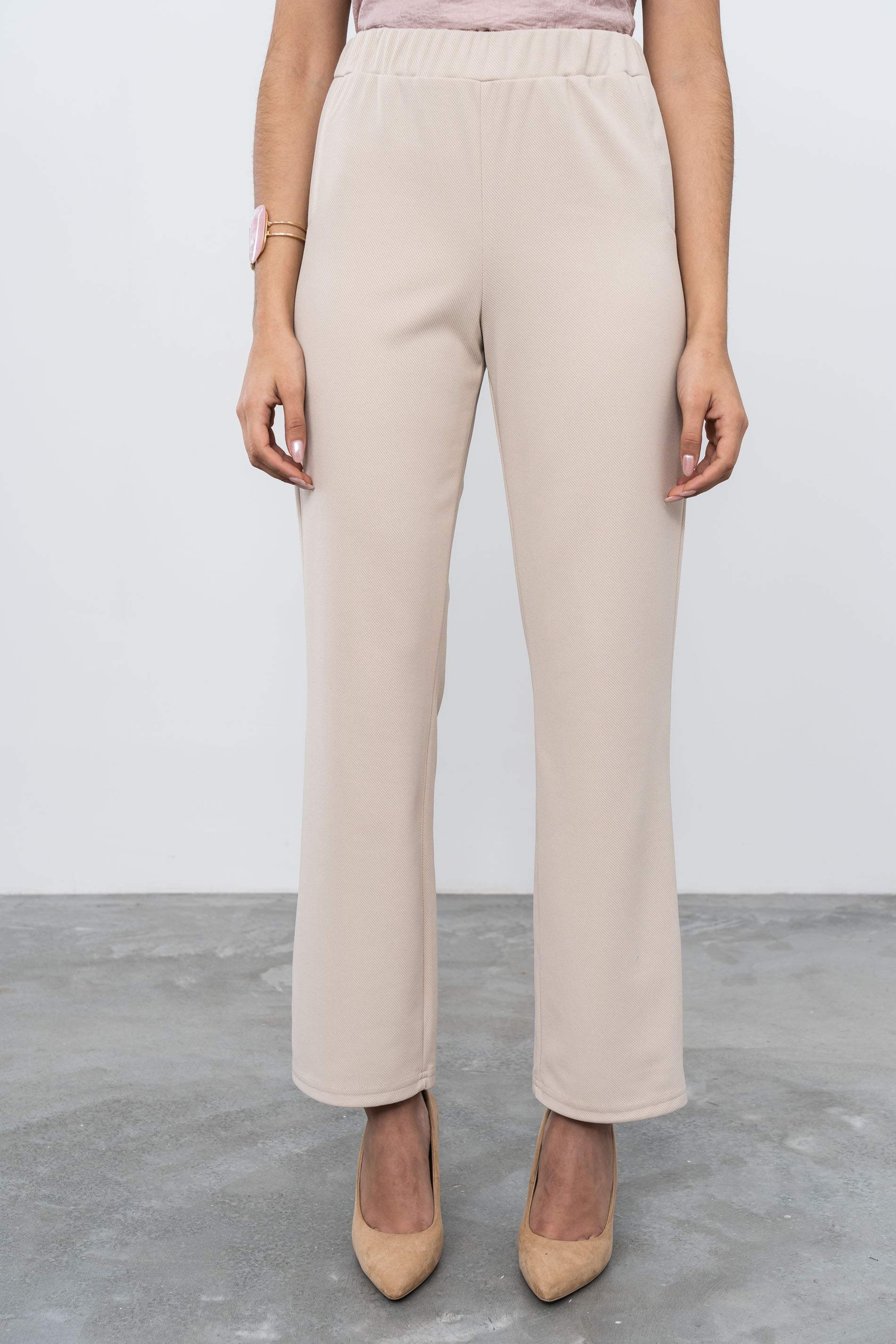 PANTALON RECTO BEIGE - Imagen 2