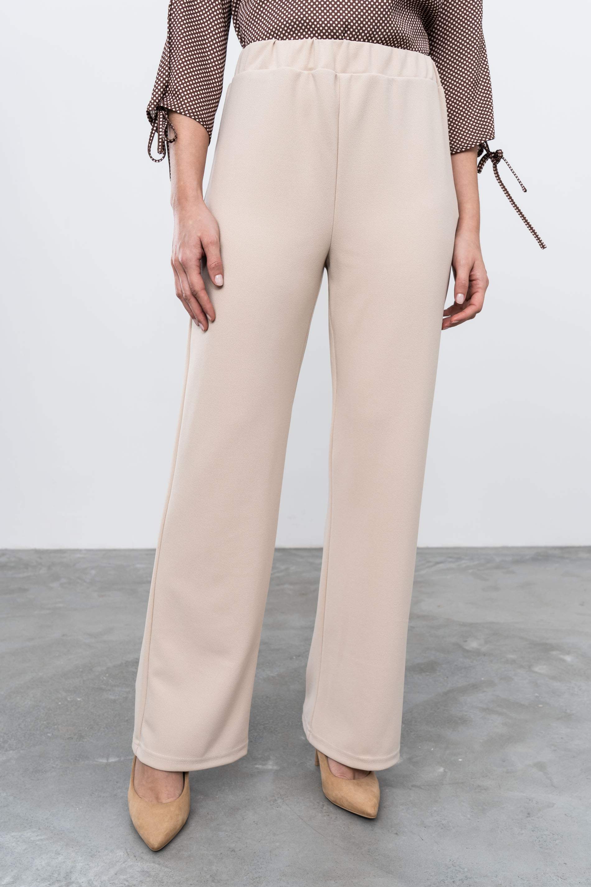 PANTALON RECTO GOMA ARENA - Imagen 5