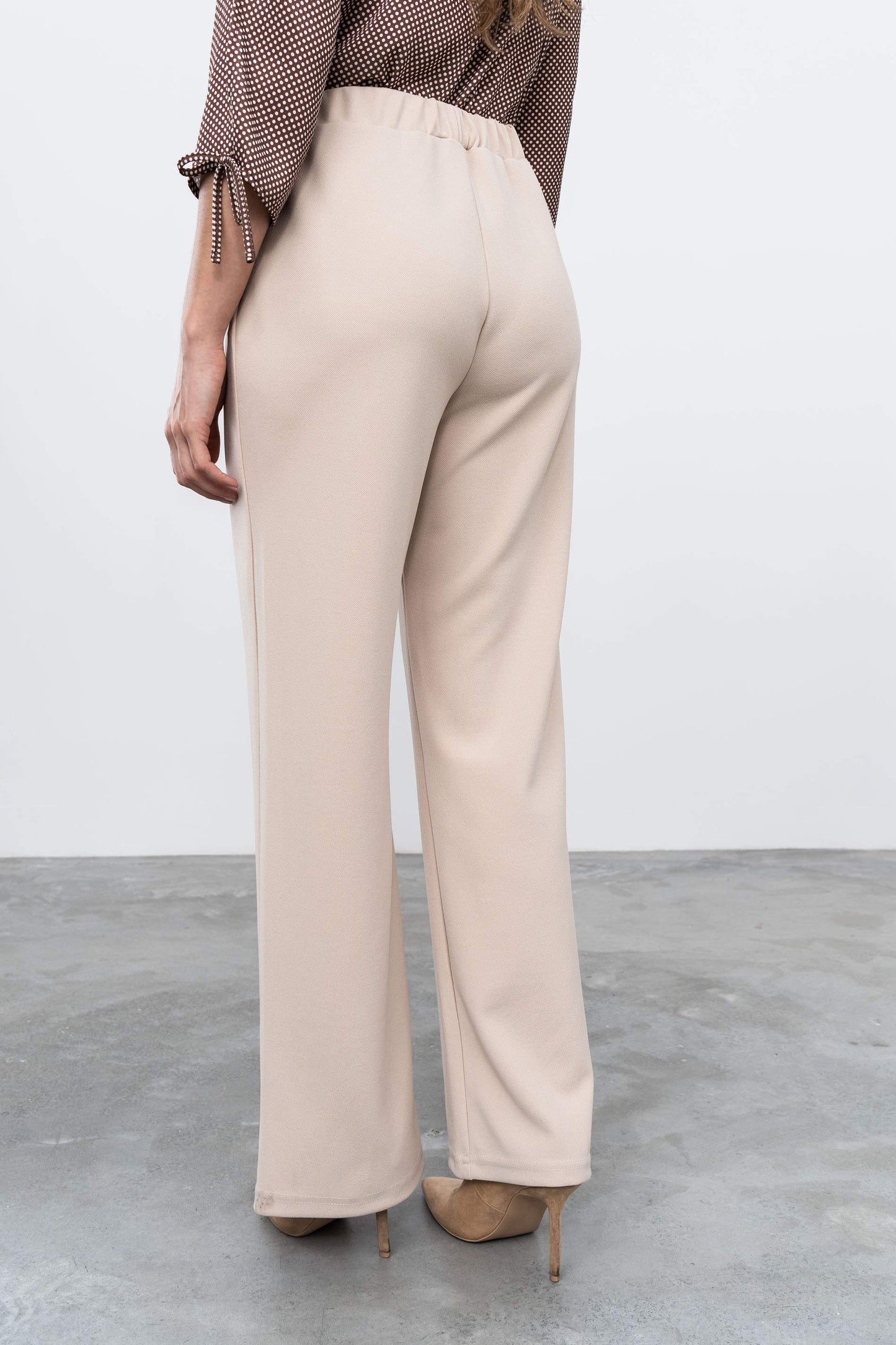 PANTALON RECTO GOMA ARENA - Imagen 6