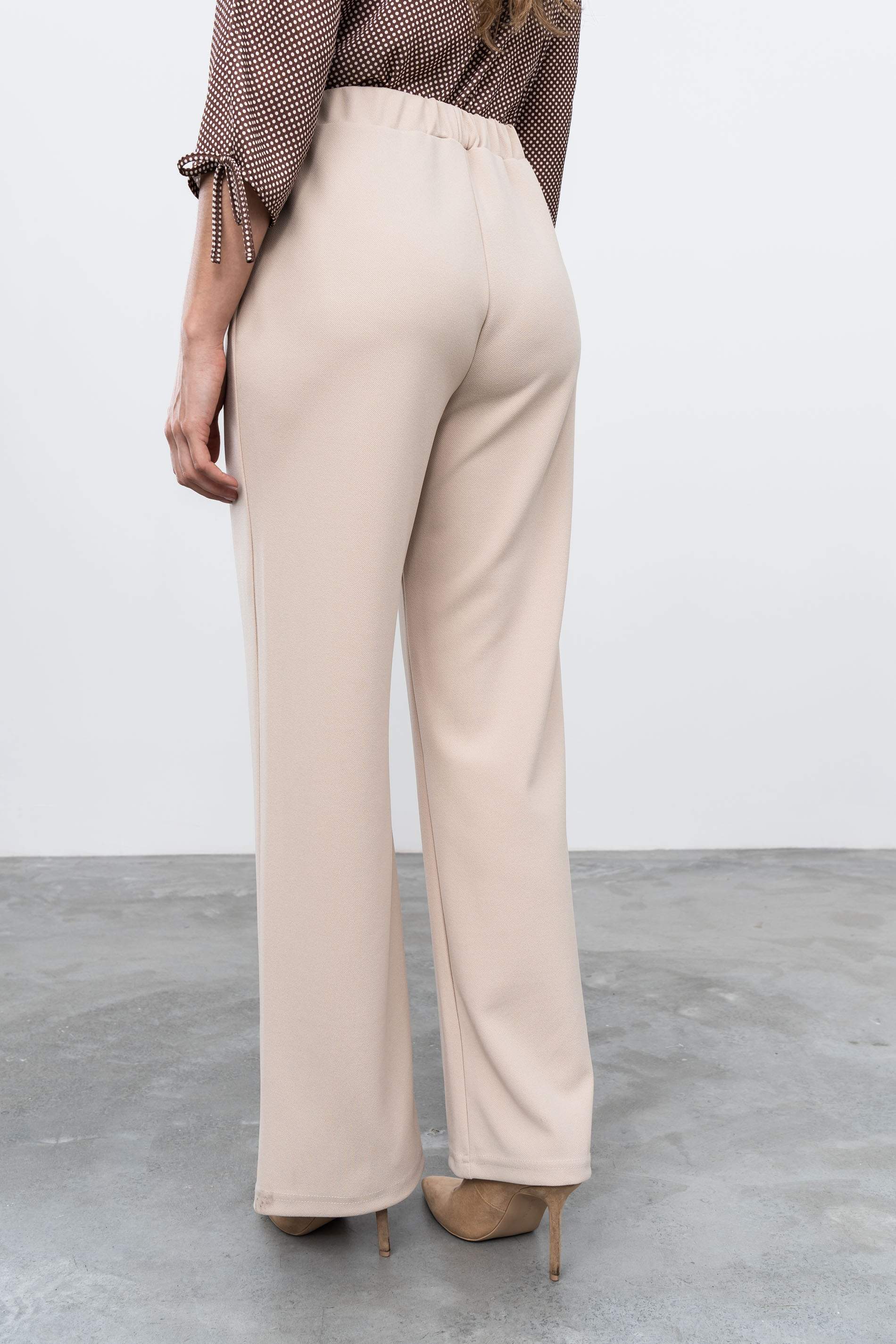 PANTALON RECTO GOMA ARENA - Imagen 6