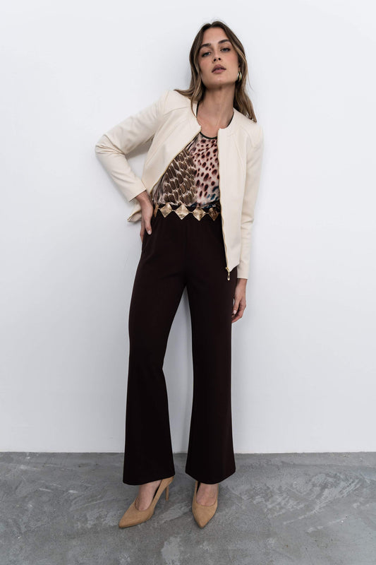 PANTALON ANCHO CHOCOLATE