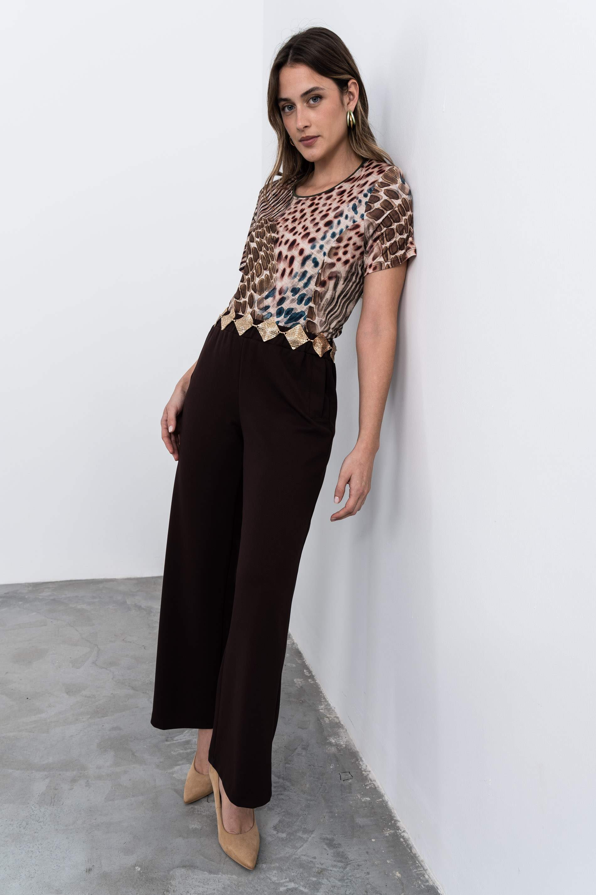 PANTALON ANCHO CHOCOLATE - Imagen 5