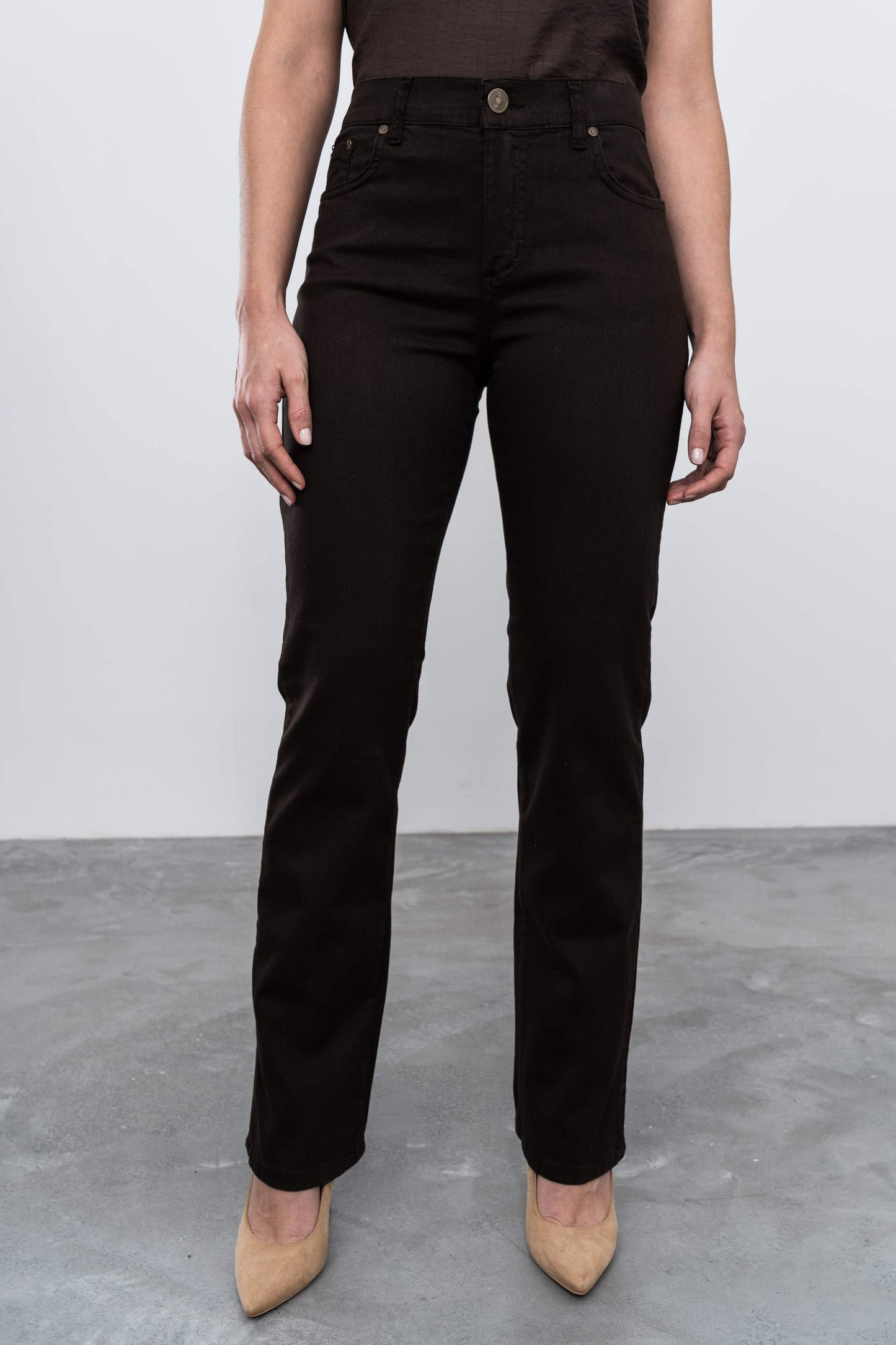 PANTALON 5 BOLSILLOS CHOCOLATE - Imagen 3