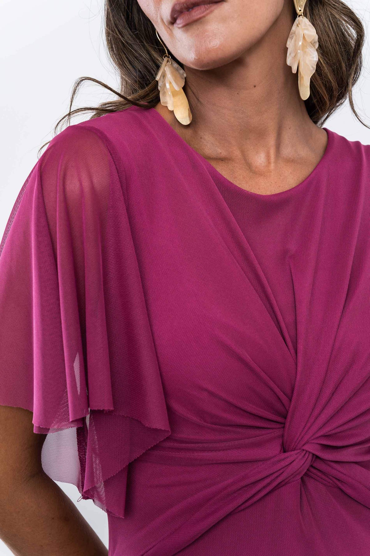 VESTIDO TUL NUDO BUGANVILLA