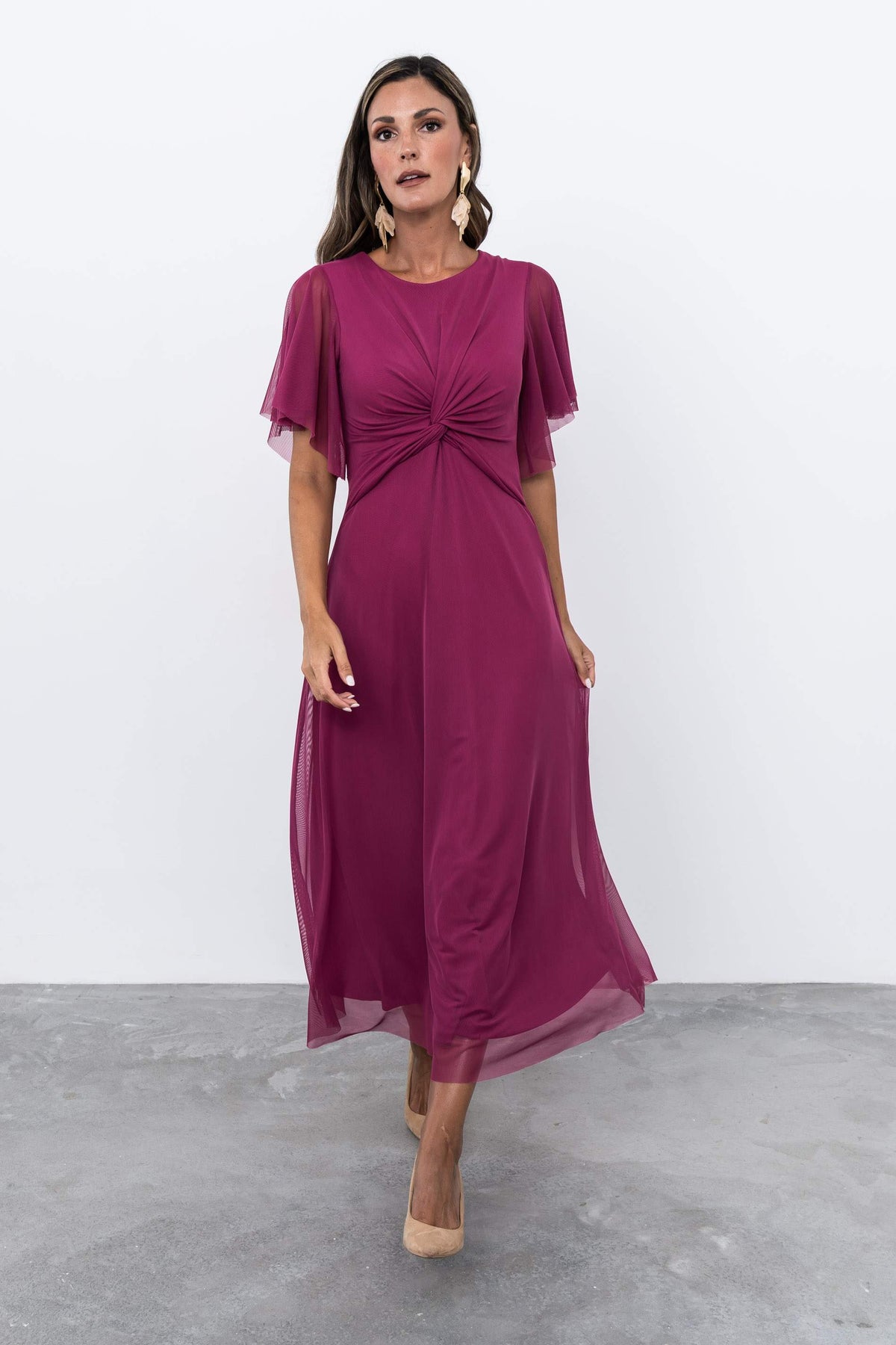 VESTIDO TUL NUDO BUGANVILLA