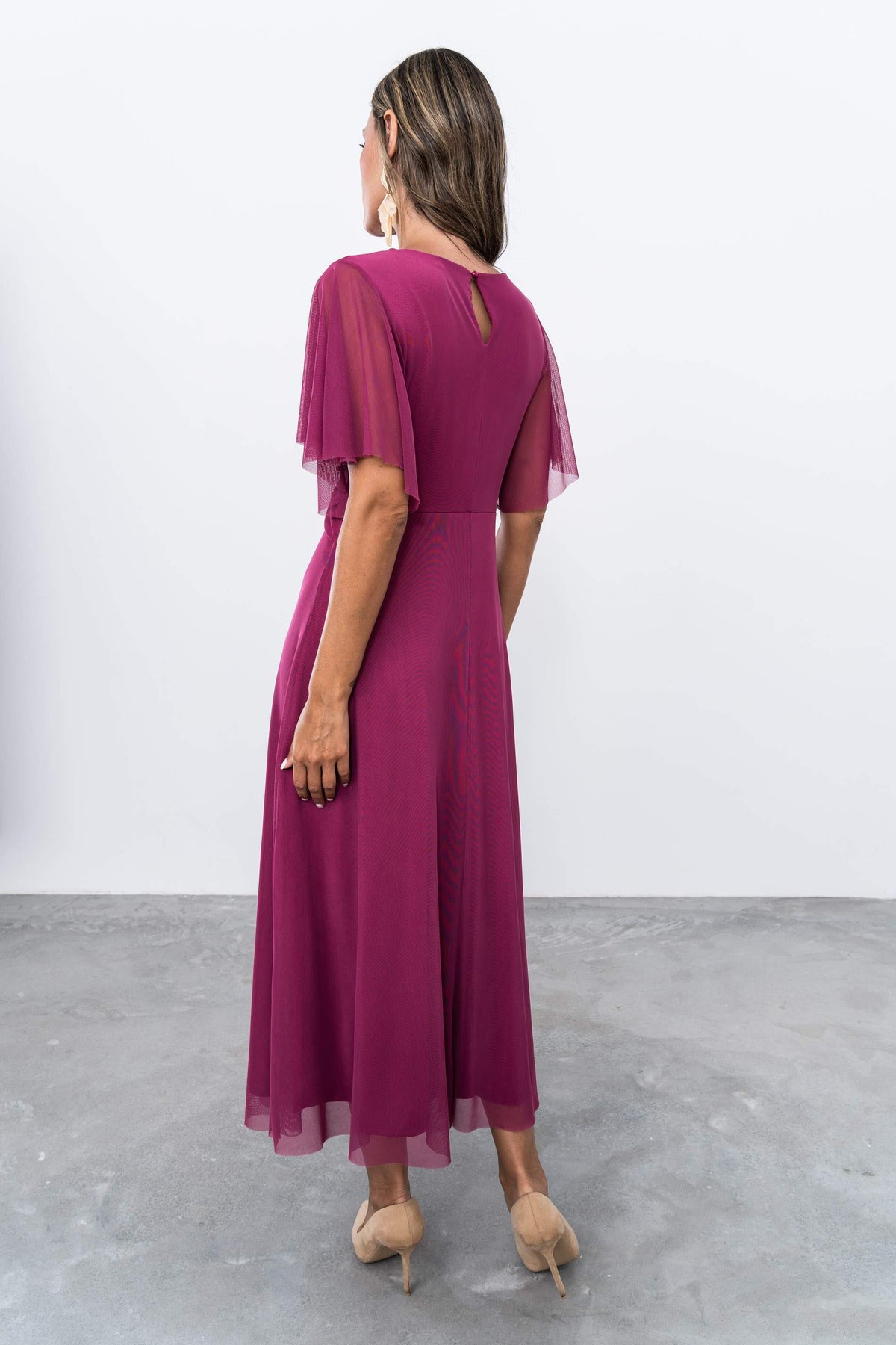 VESTIDO TUL NUDO BUGANVILLA
