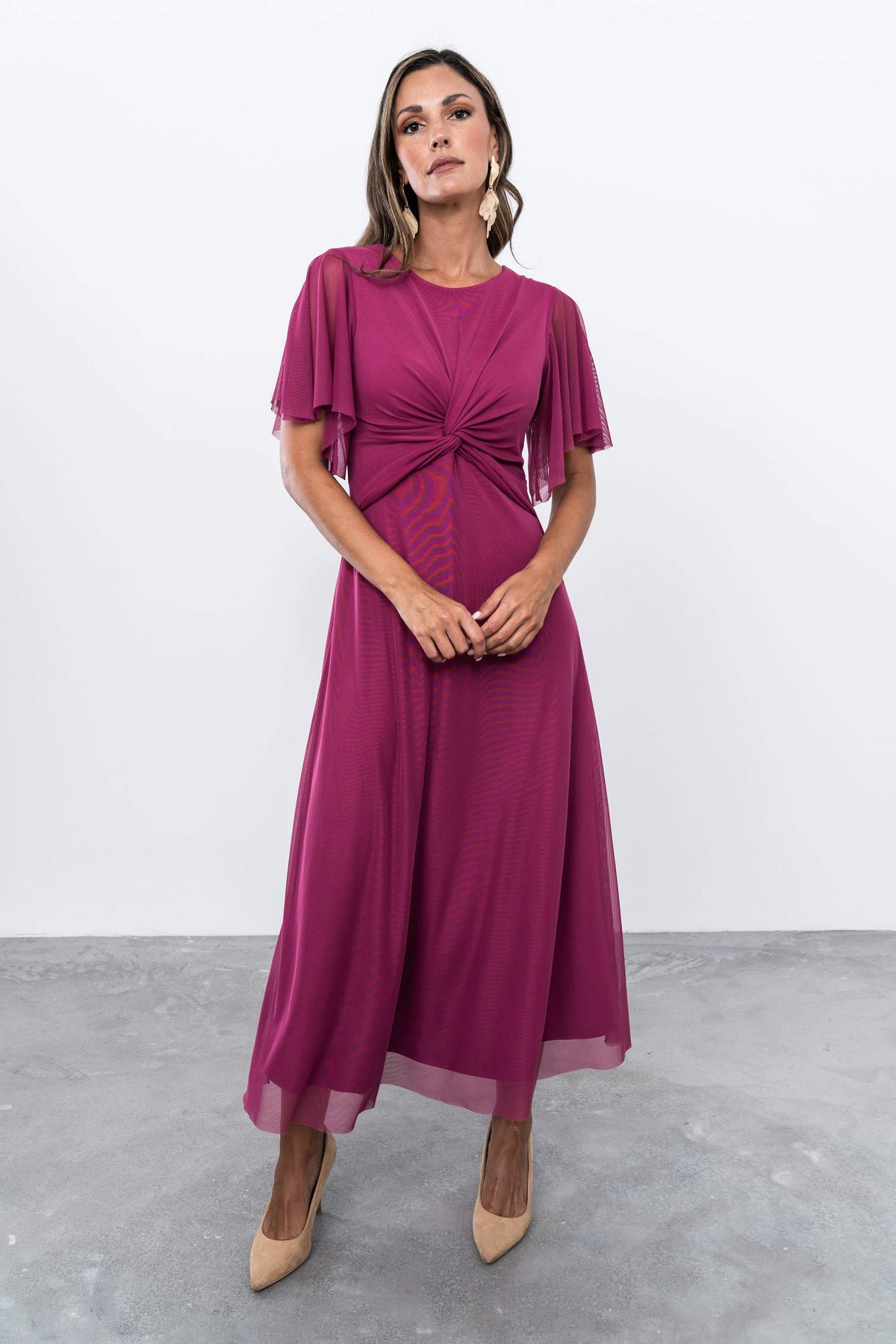 VESTIDO TUL NUDO BUGANVILLA