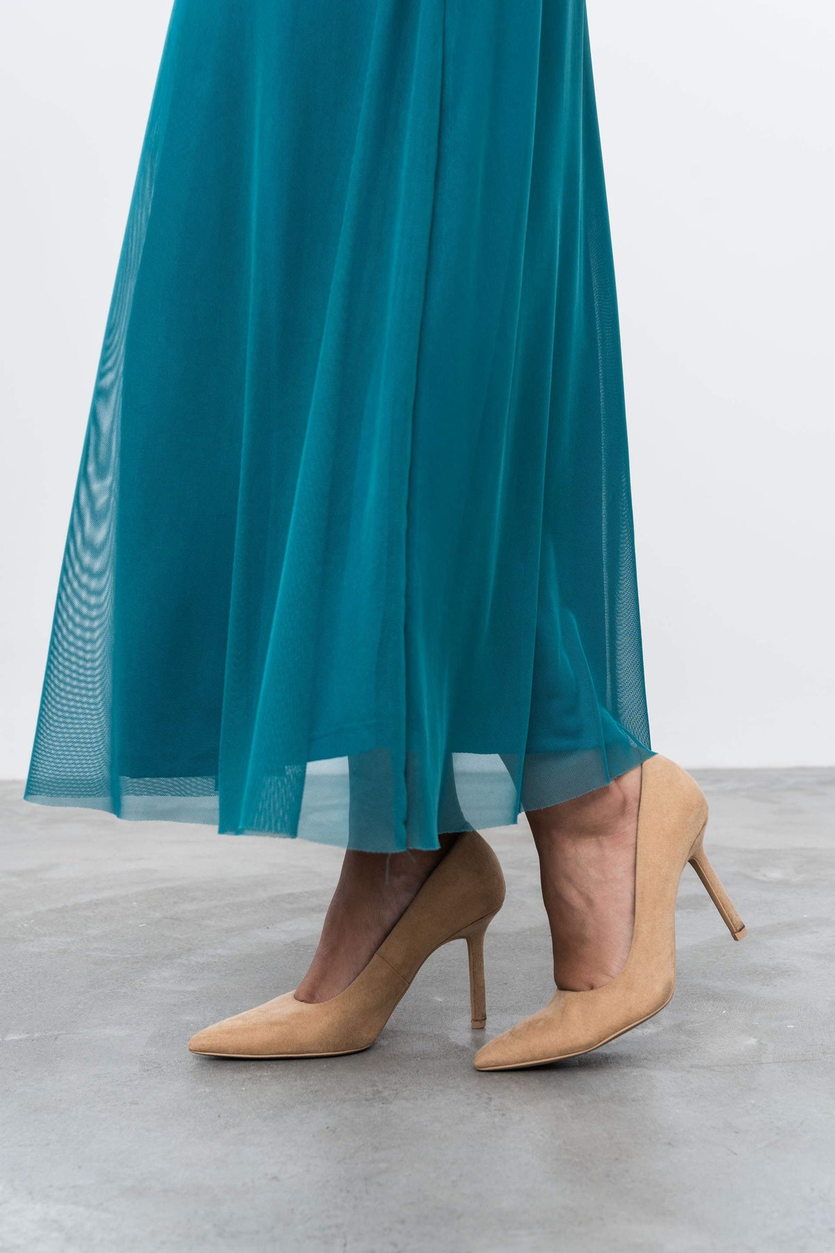 VESTIDO TUL LAZADA PETROLEO